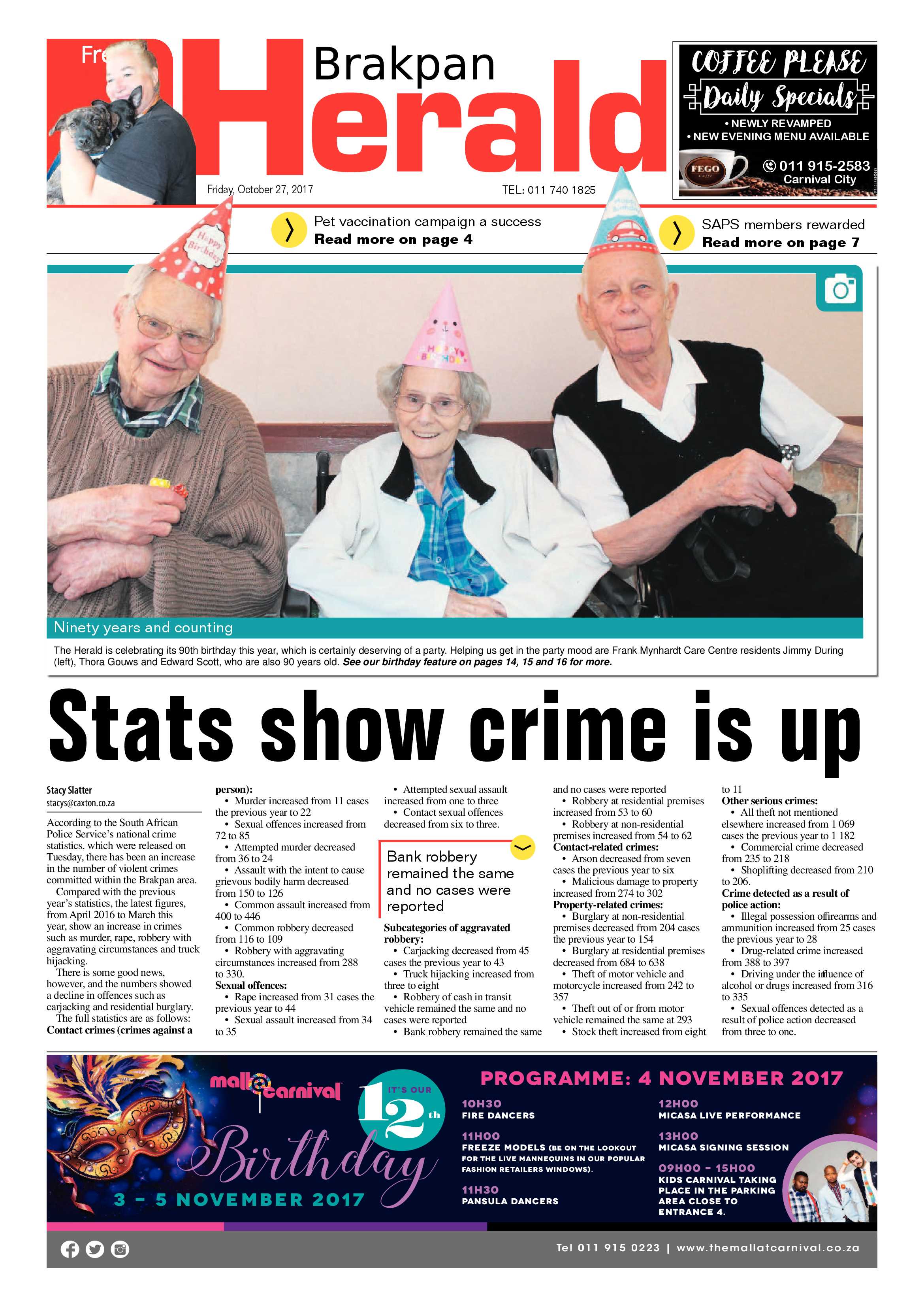 Brakpan Herald 27 October 2017 page 3