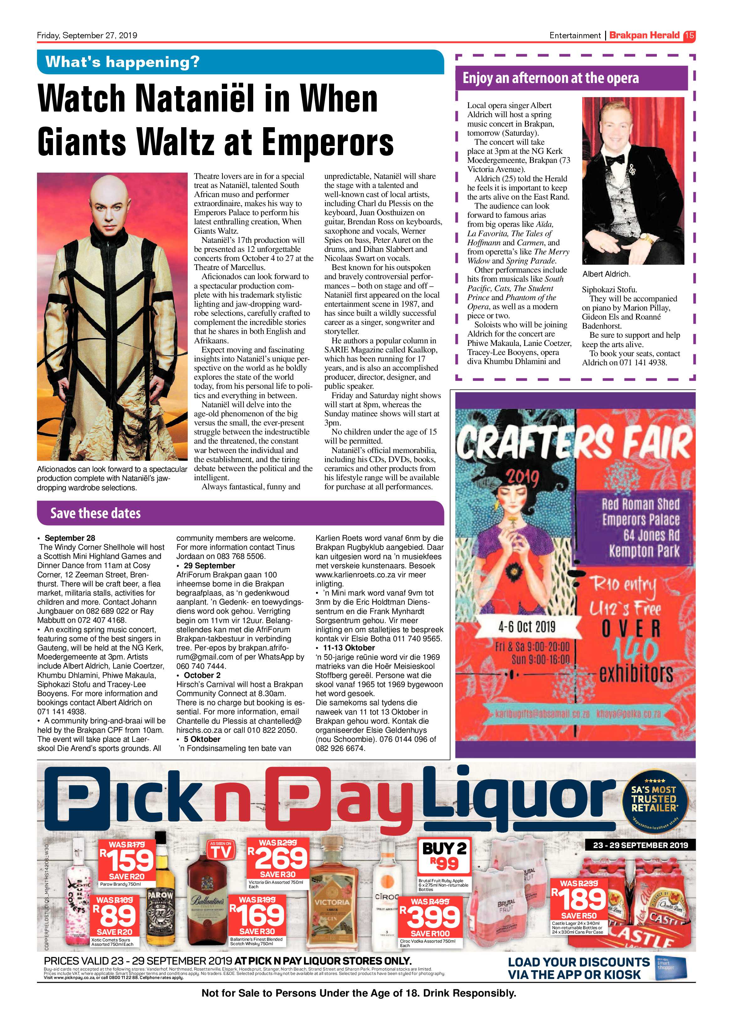 Brakpan Herald 27 September 2019 page 15