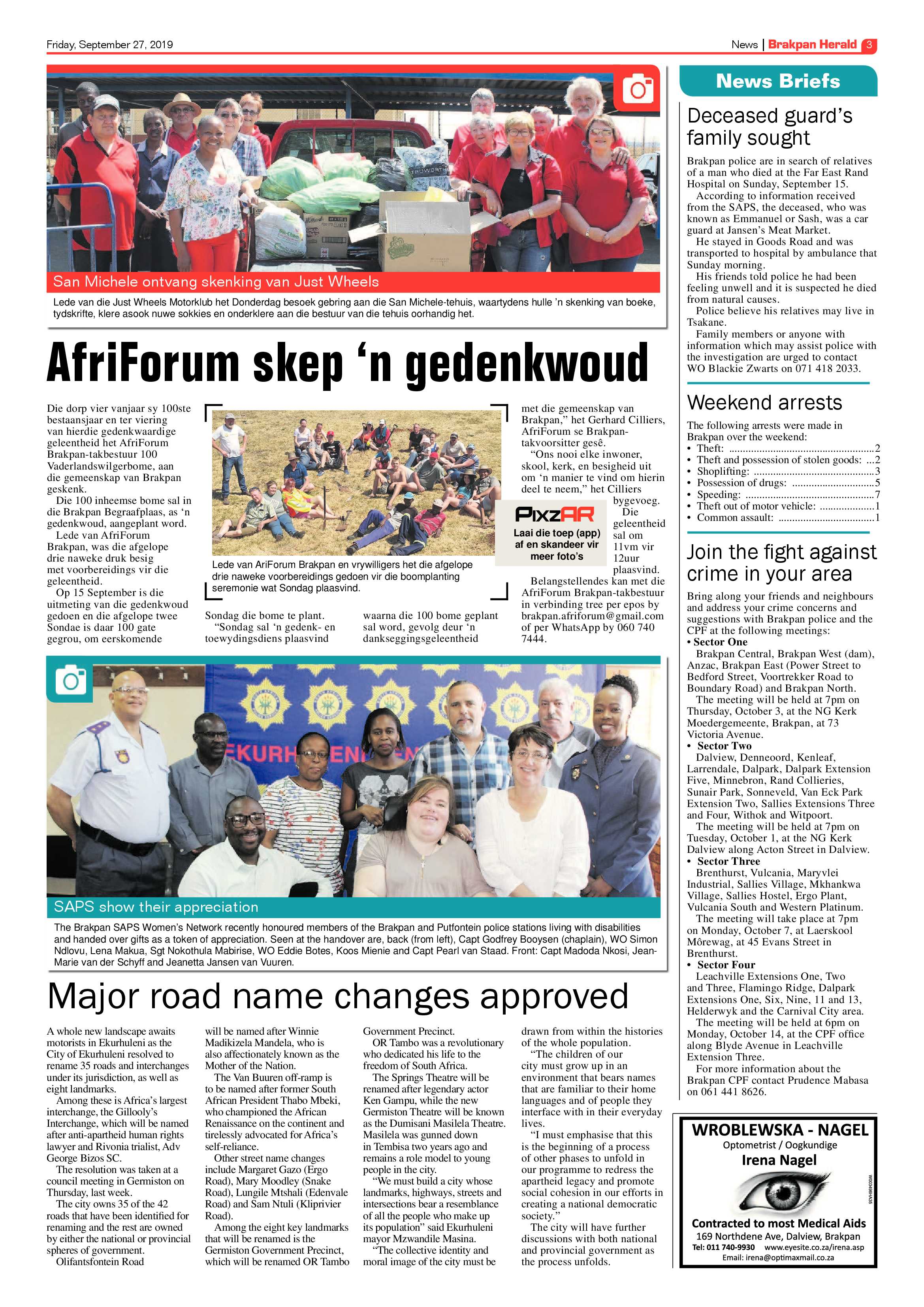 Brakpan Herald 27 September 2019 page 3