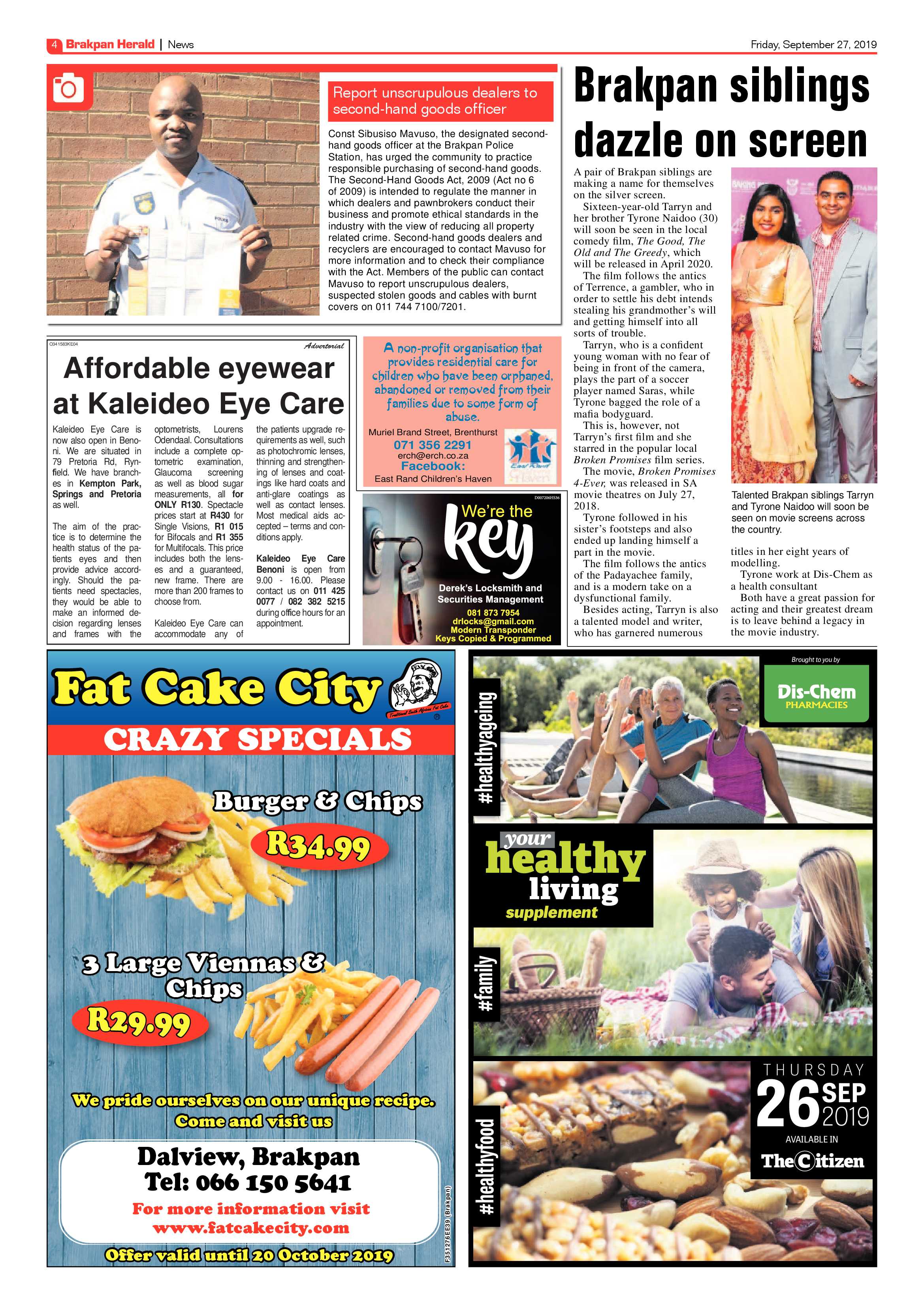 Brakpan Herald 27 September 2019 page 4
