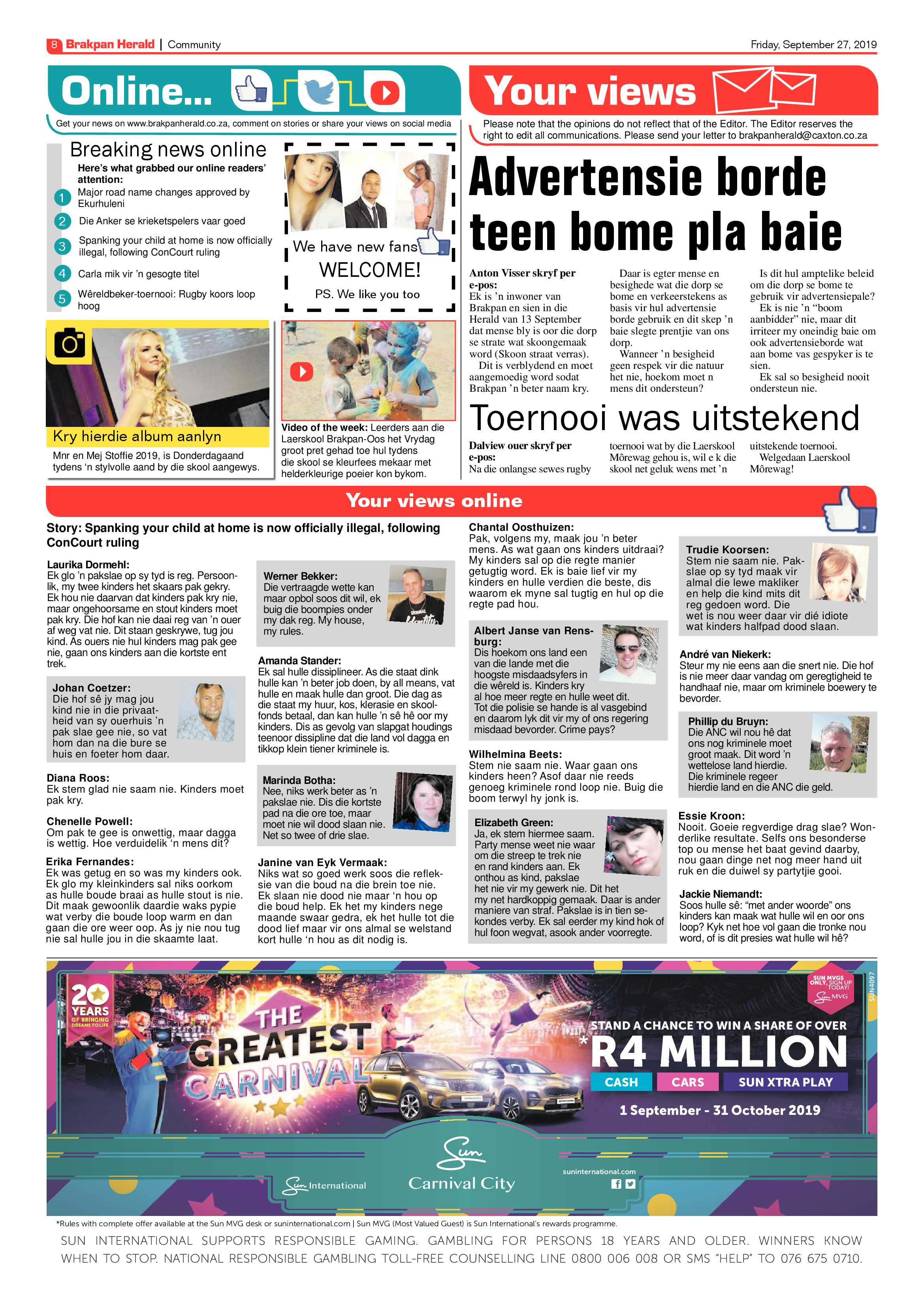 Brakpan Herald 27 September 2019 page 8