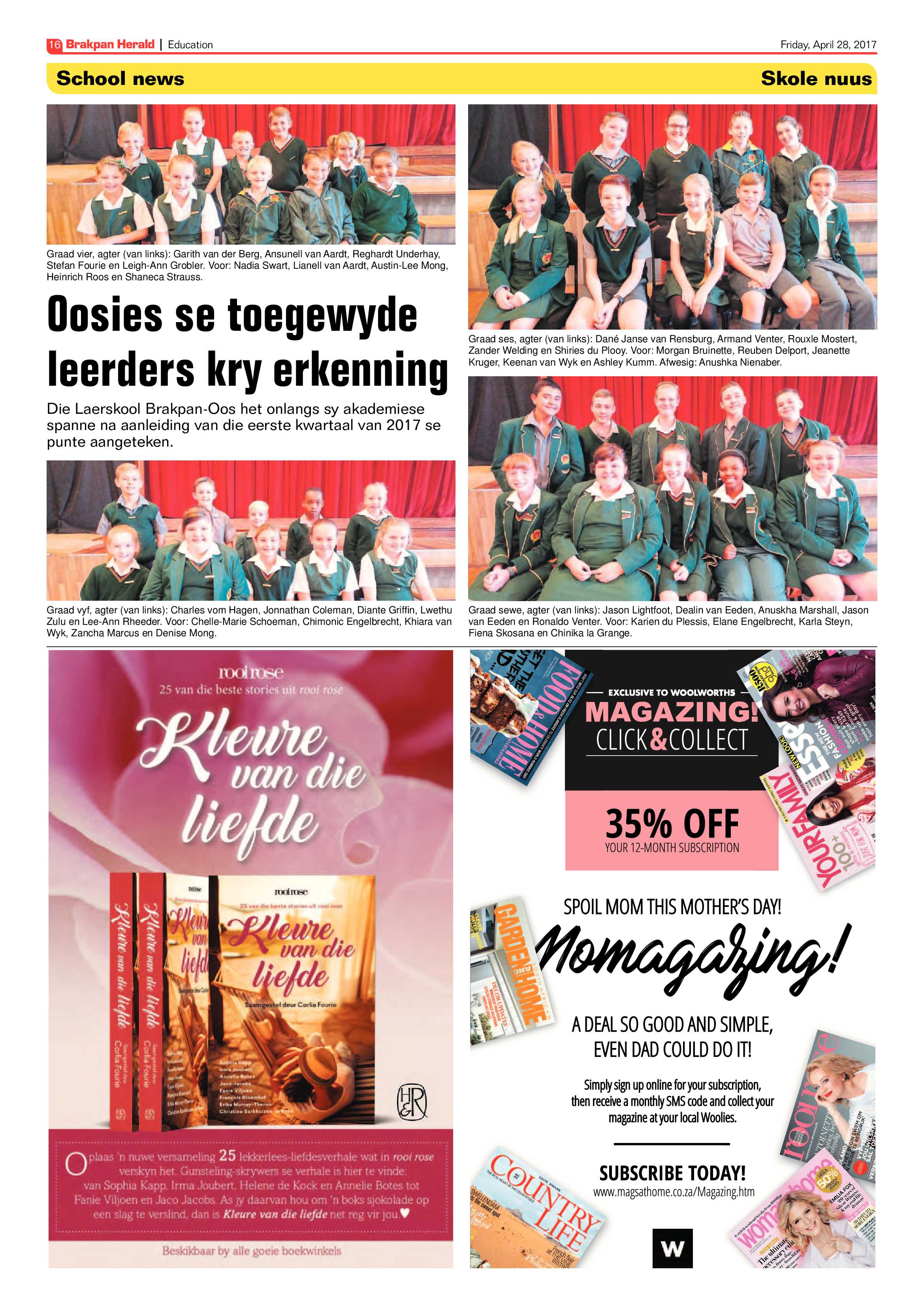Brakpan Herald 28 April 2017 page 16
