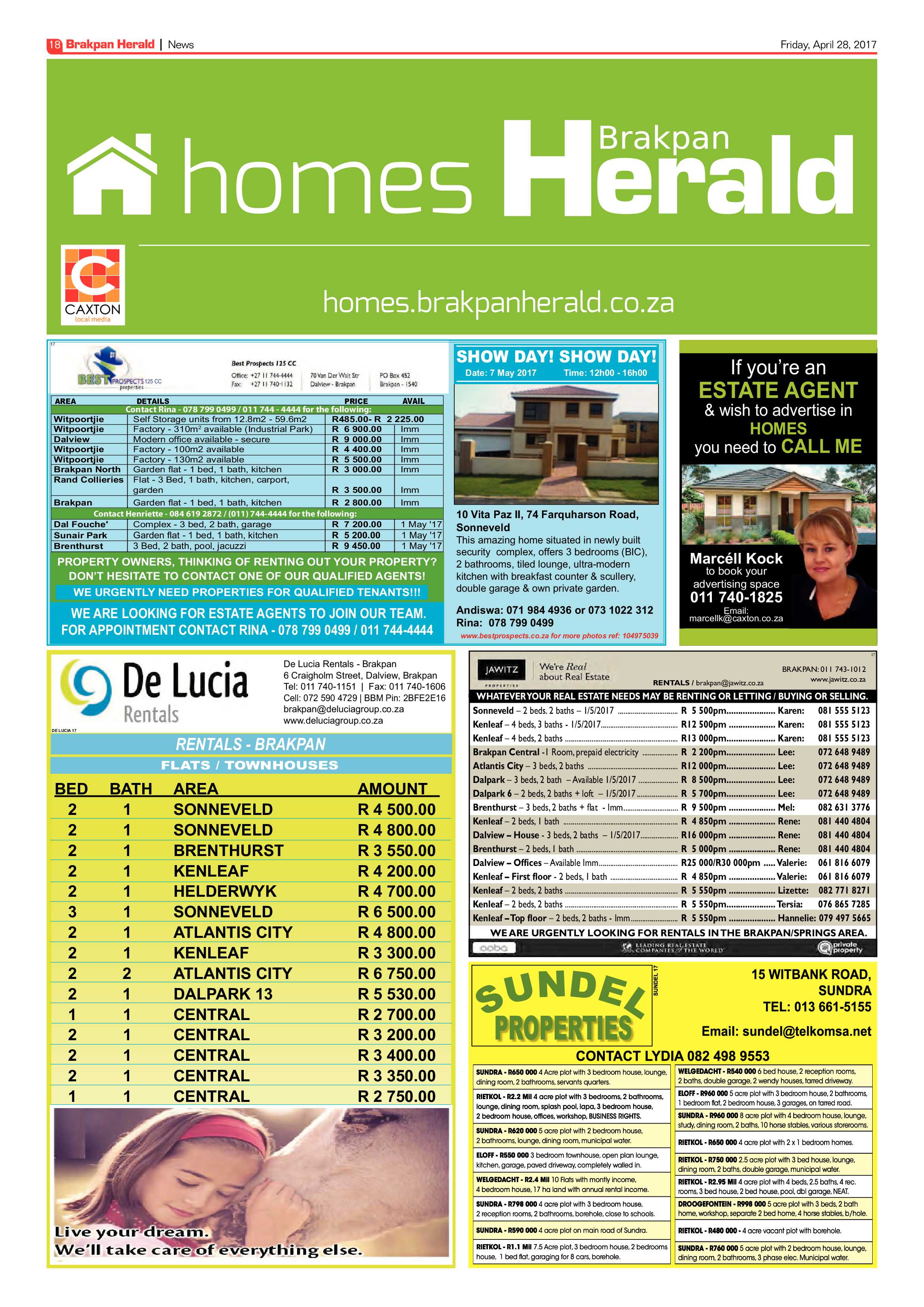 Brakpan Herald 28 April 2017 page 18