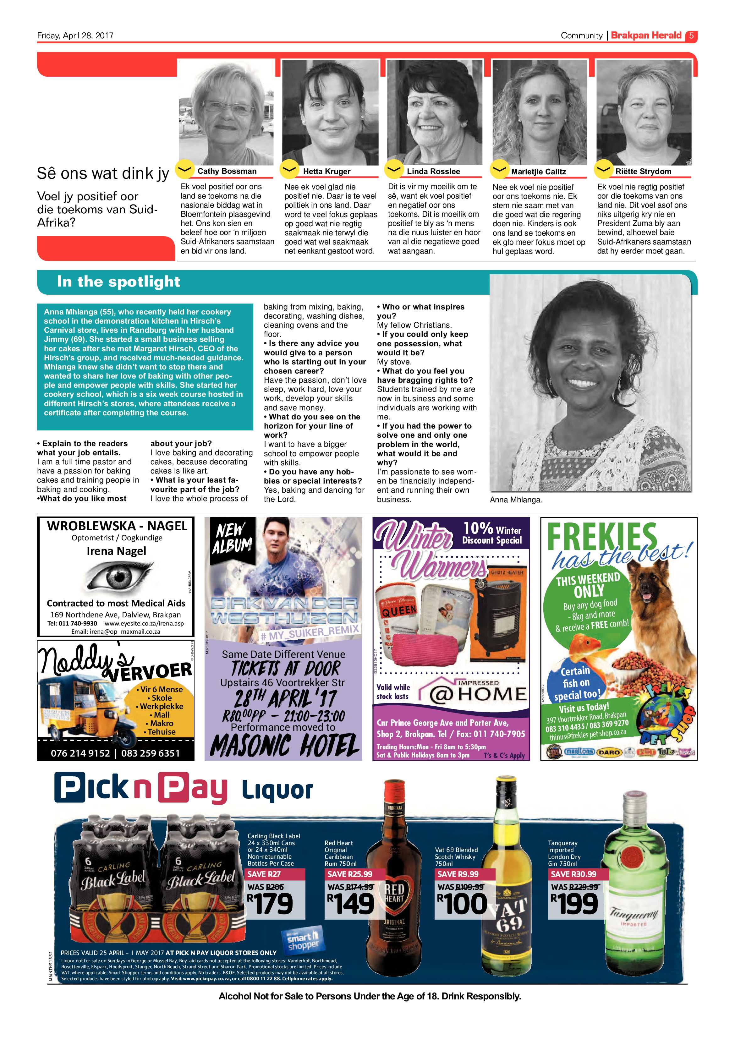 Brakpan Herald 28 April 2017 page 5