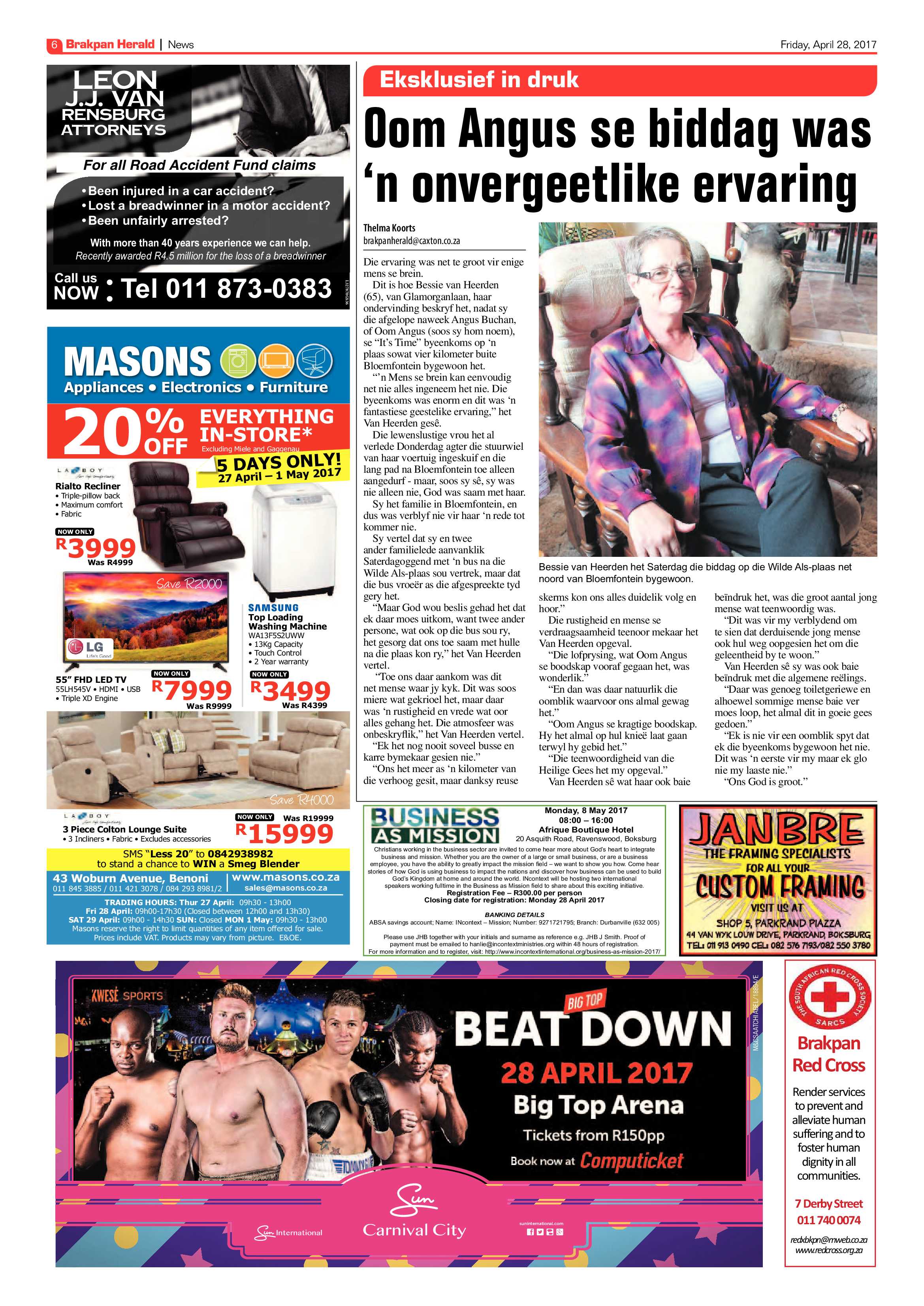 Brakpan Herald 28 April 2017 page 6