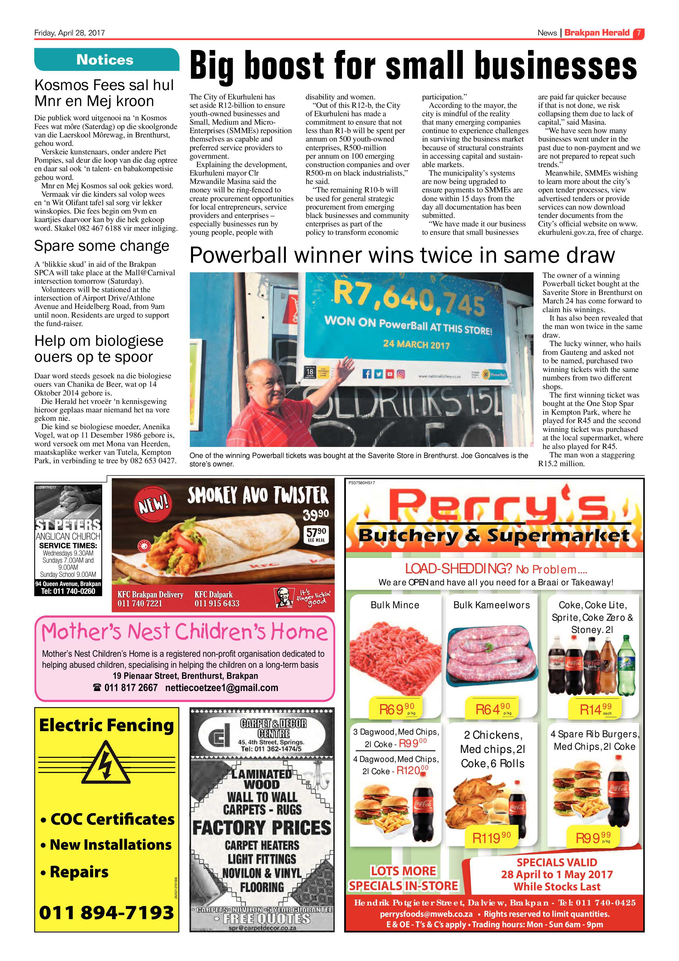 Brakpan Herald 28 April 2017 page 7