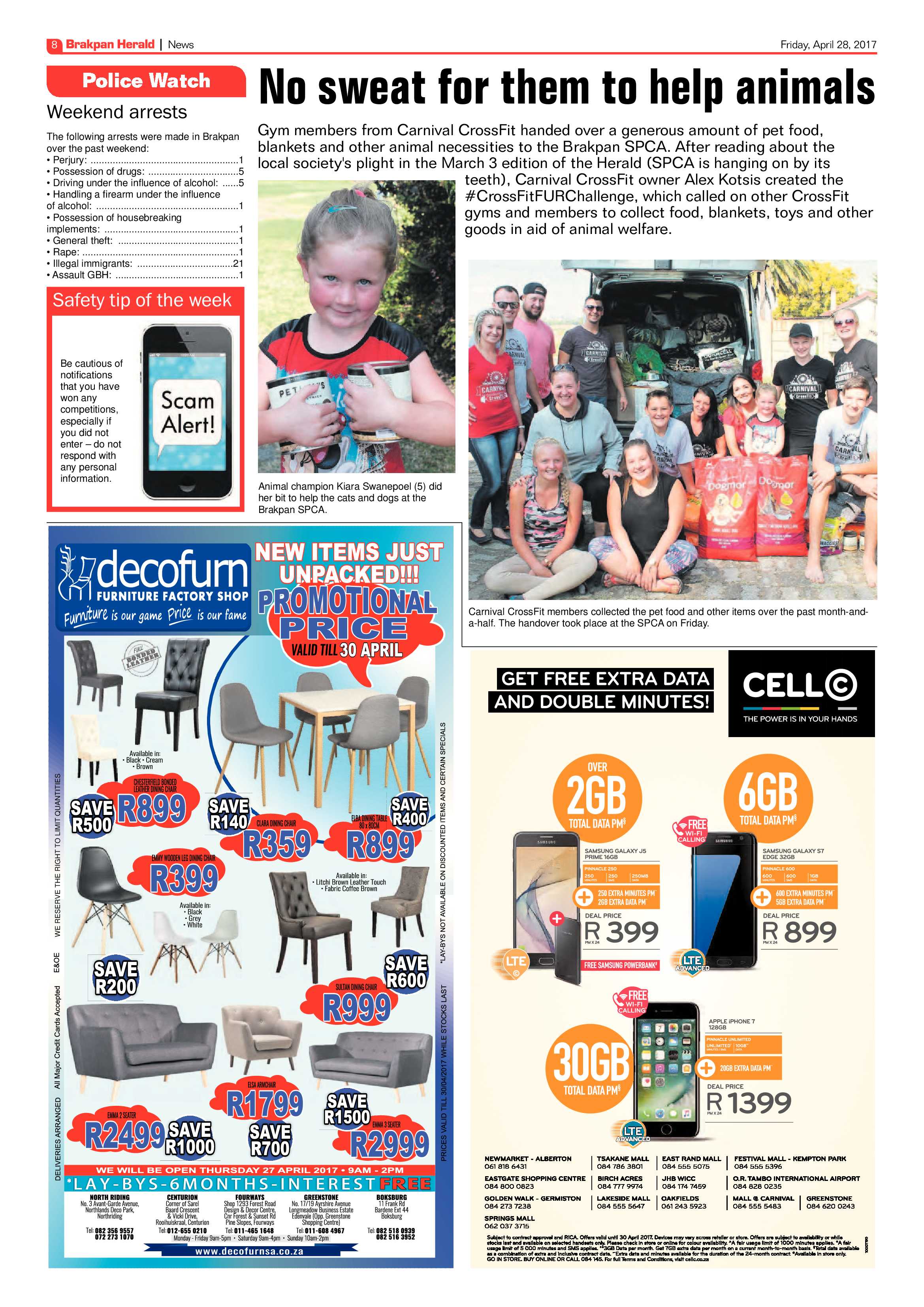 Brakpan Herald 28 April 2017 page 8
