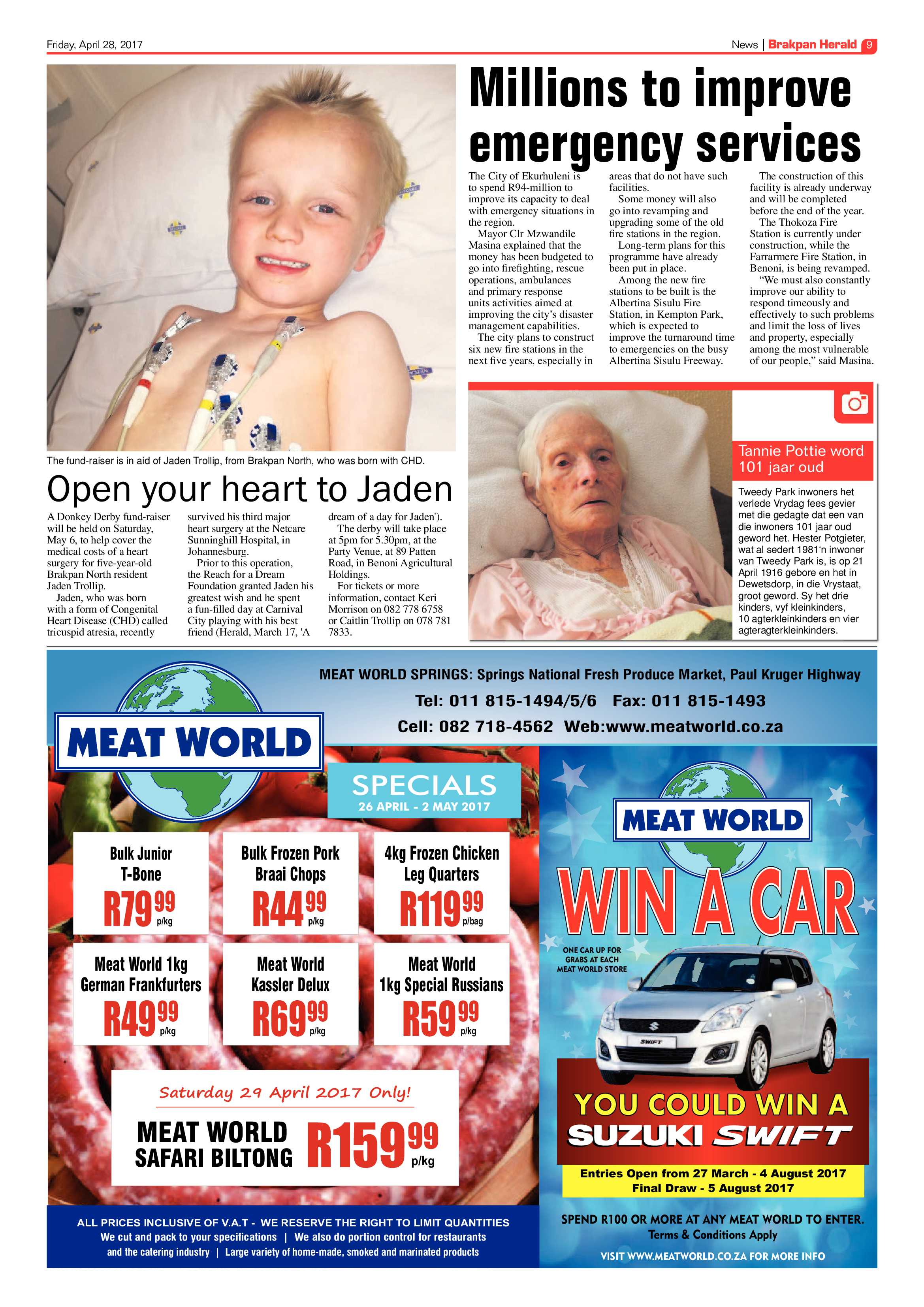 Brakpan Herald 28 April 2017 page 9