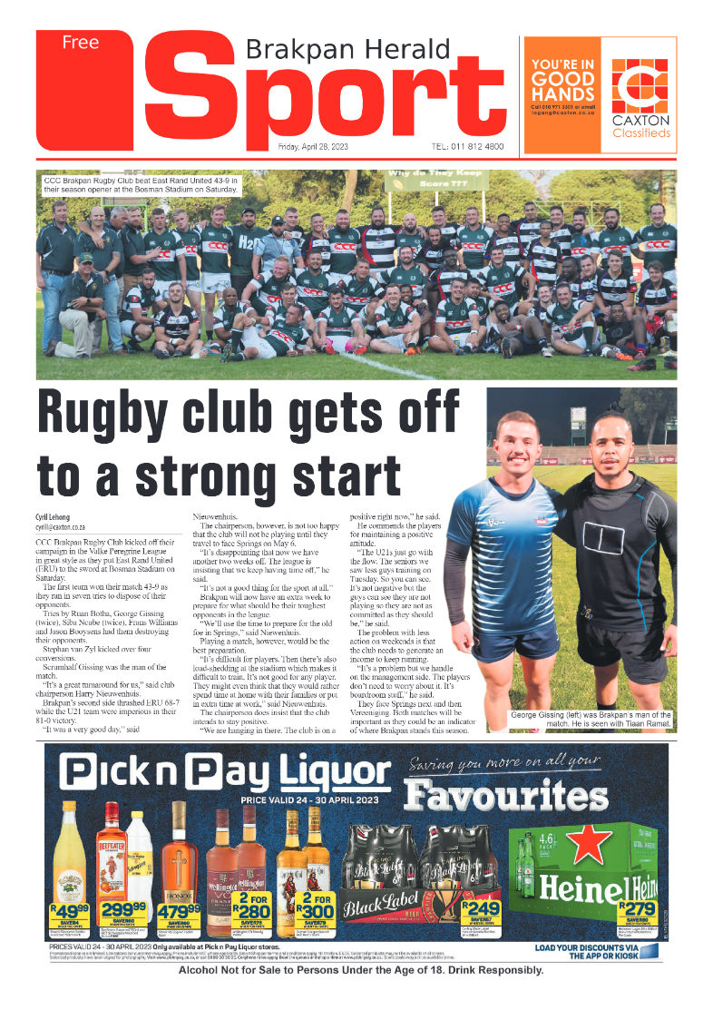 Brakpan Herald 28 April 2022 page 12
