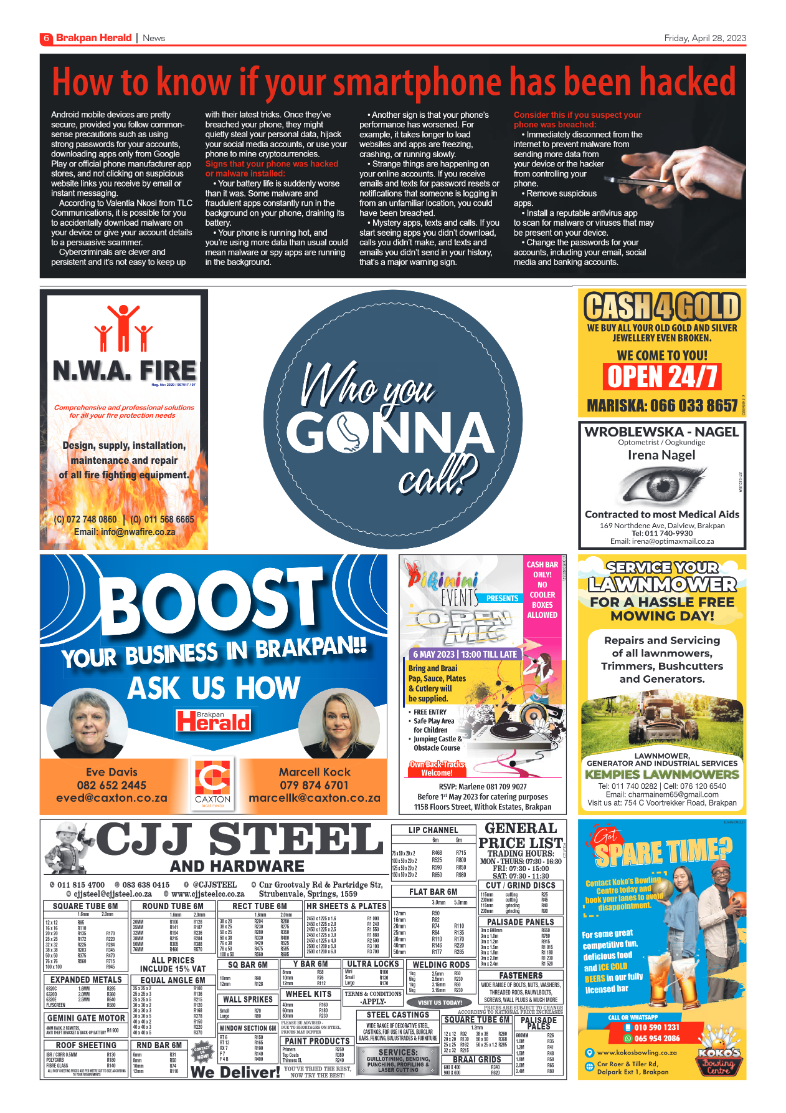 Brakpan Herald 28 April 2022 page 6