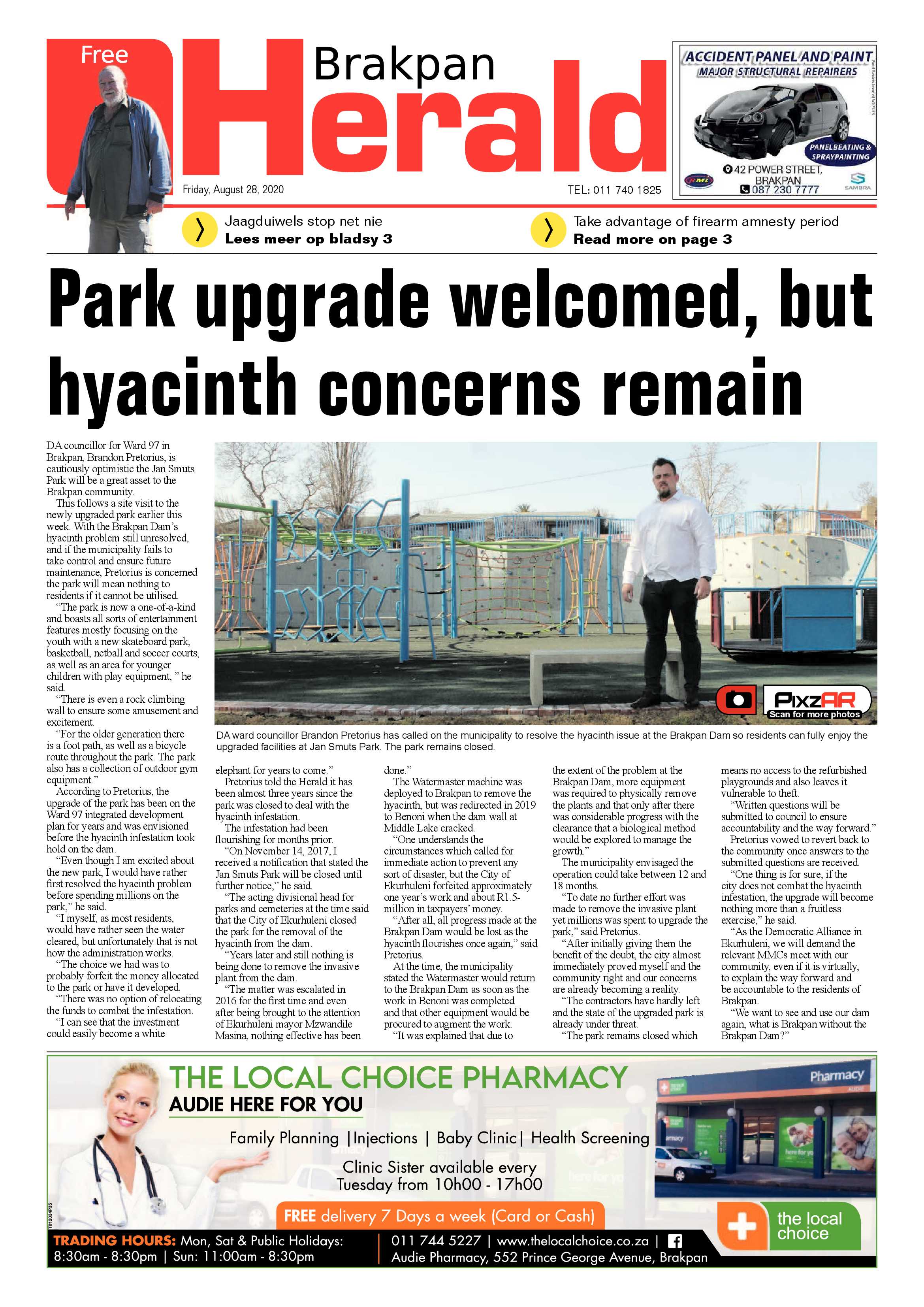 Brakpan Herald 28 August 2020 page 1