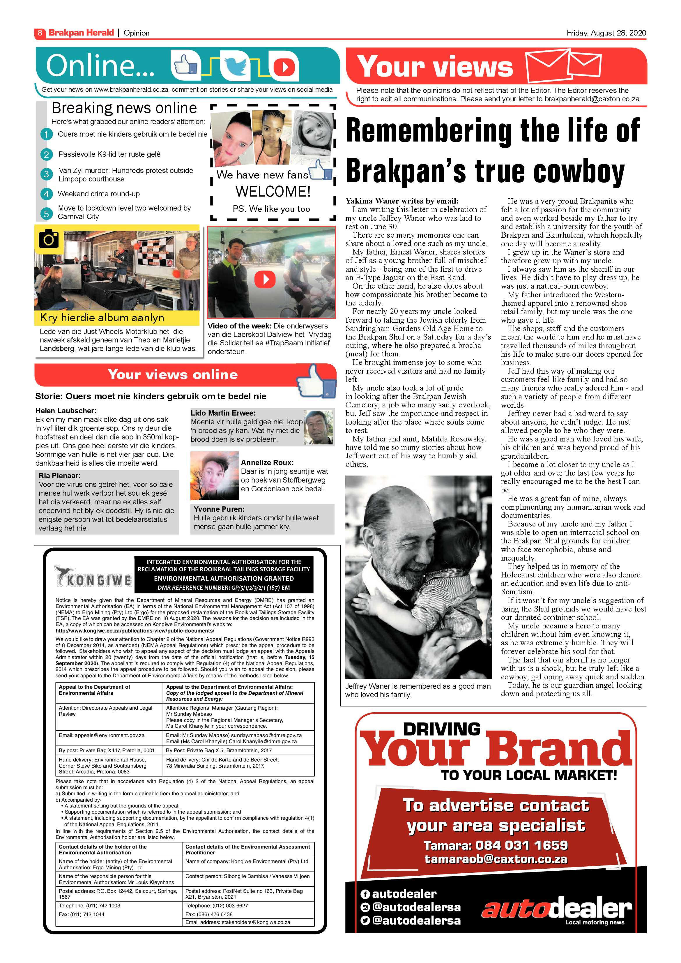 Brakpan Herald 28 August 2020 page 8