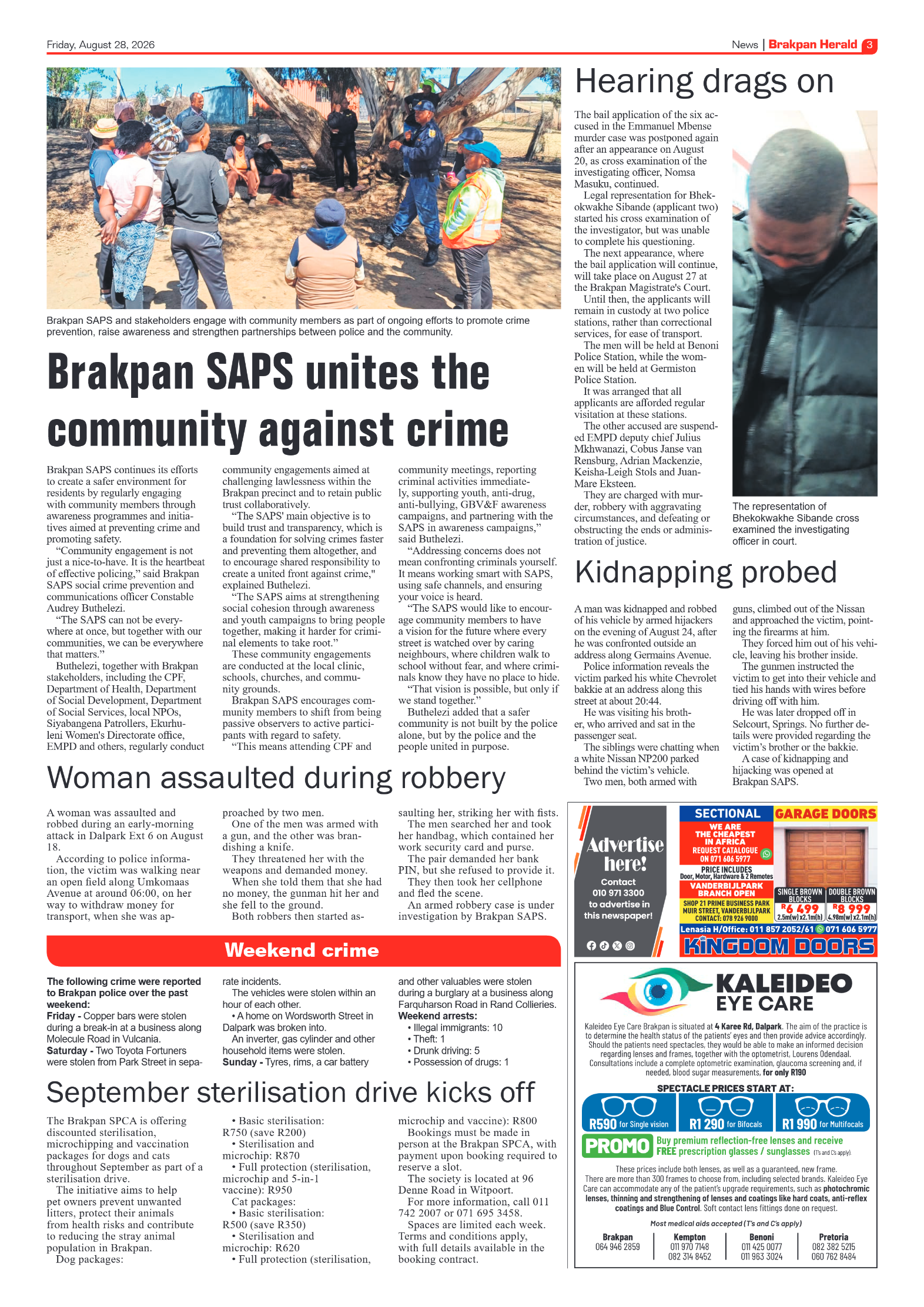 Brakpan Herald 28 August 2026 page 3