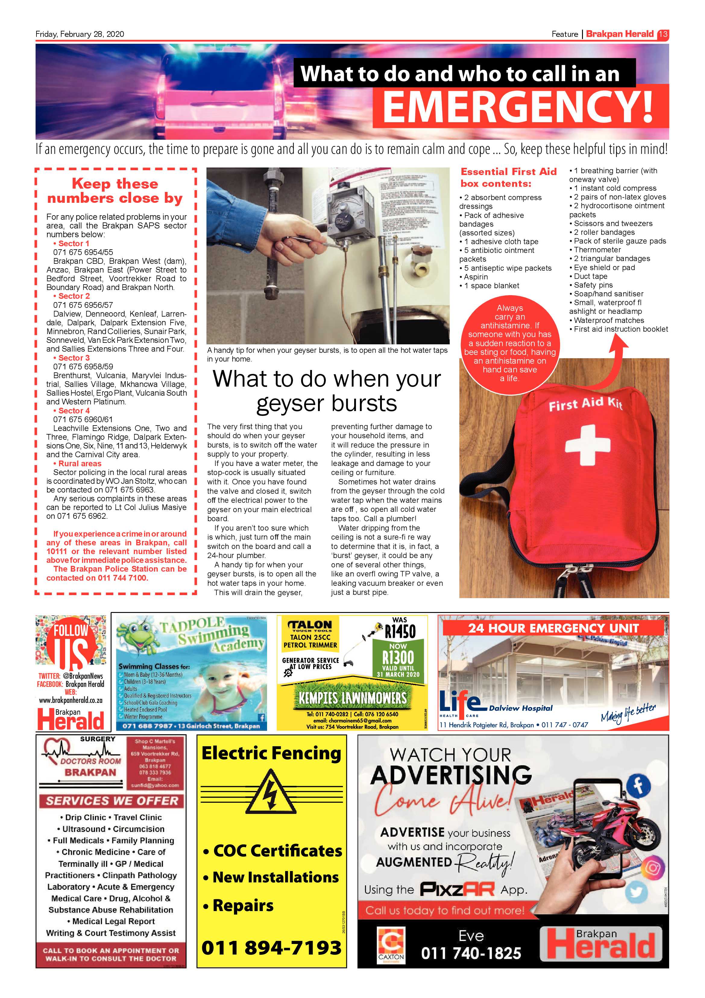 Brakpan Herald 28 February 2020 page 13