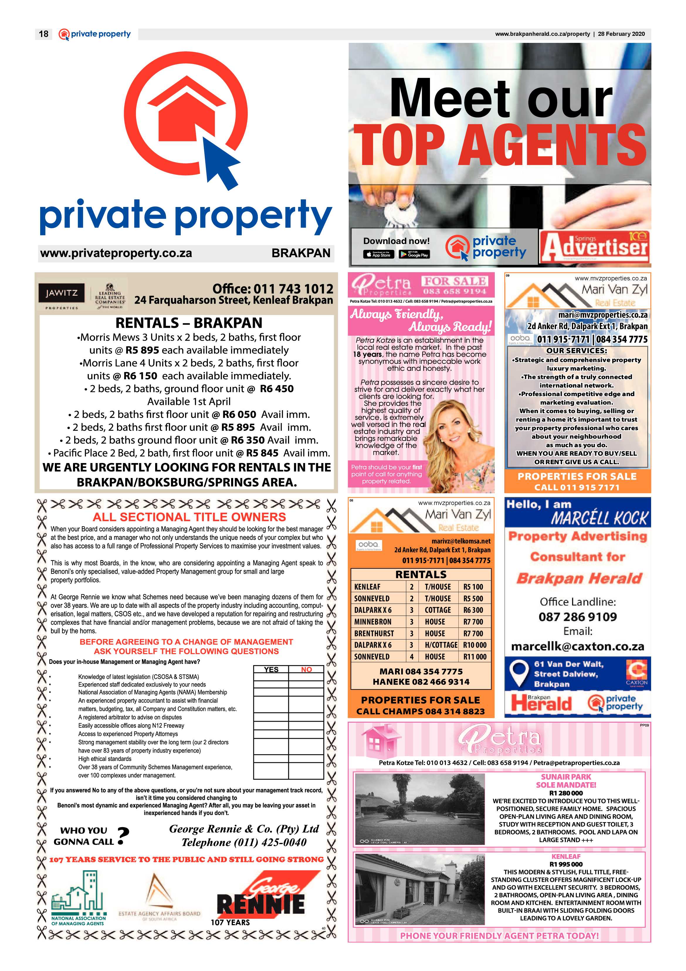 Brakpan Herald 28 February 2020 page 18