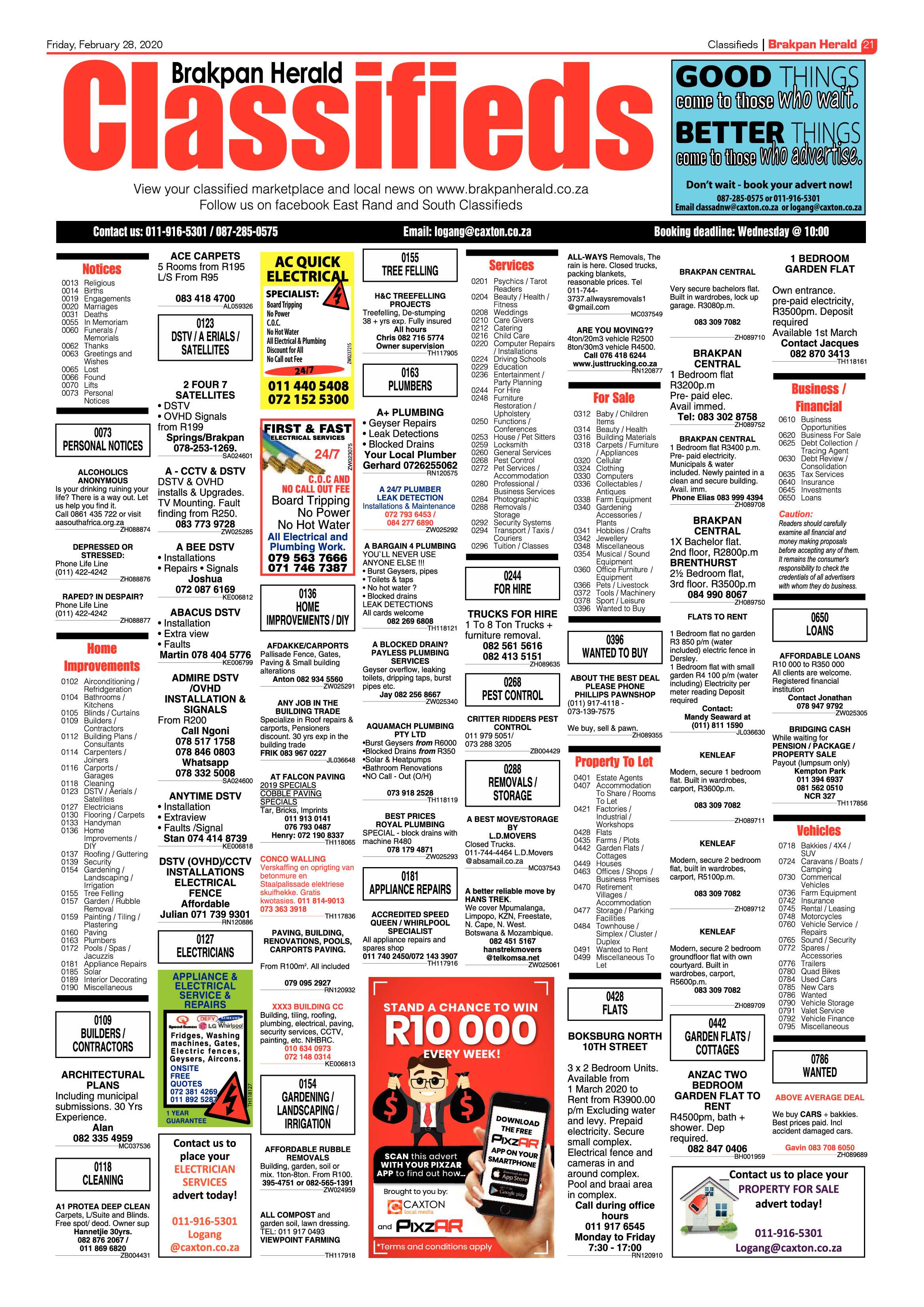 Brakpan Herald 28 February 2020 page 21