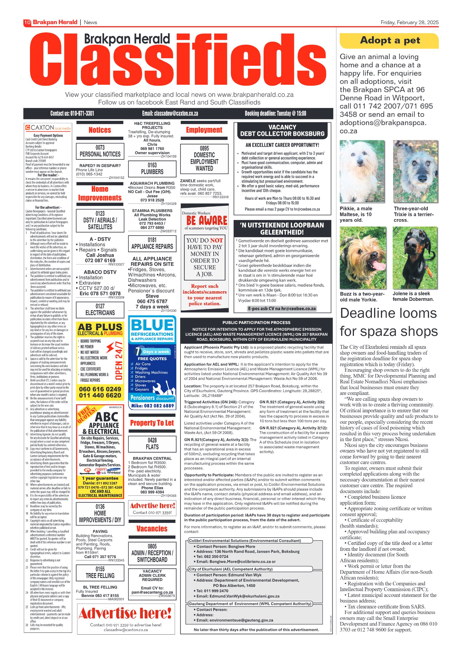 Brakpan Herald 28 February 2025 page 10