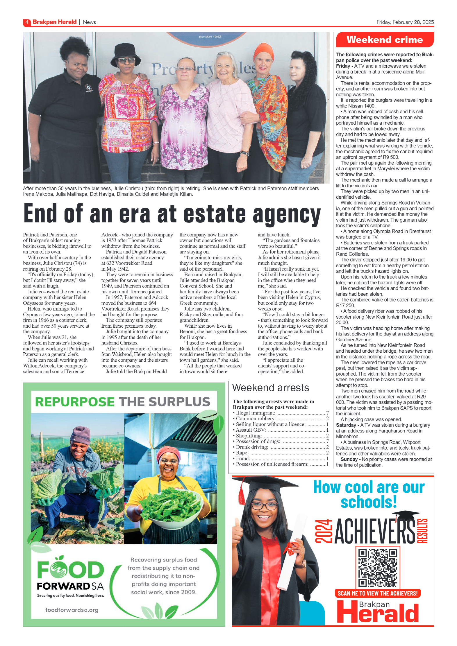 Brakpan Herald 28 February 2025 page 4