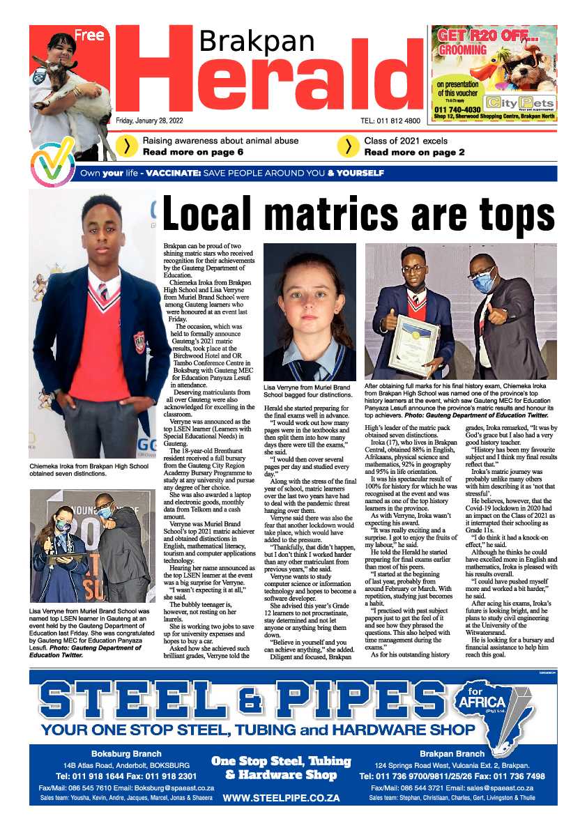 Brakpan Herald 28 January 2022 page 3