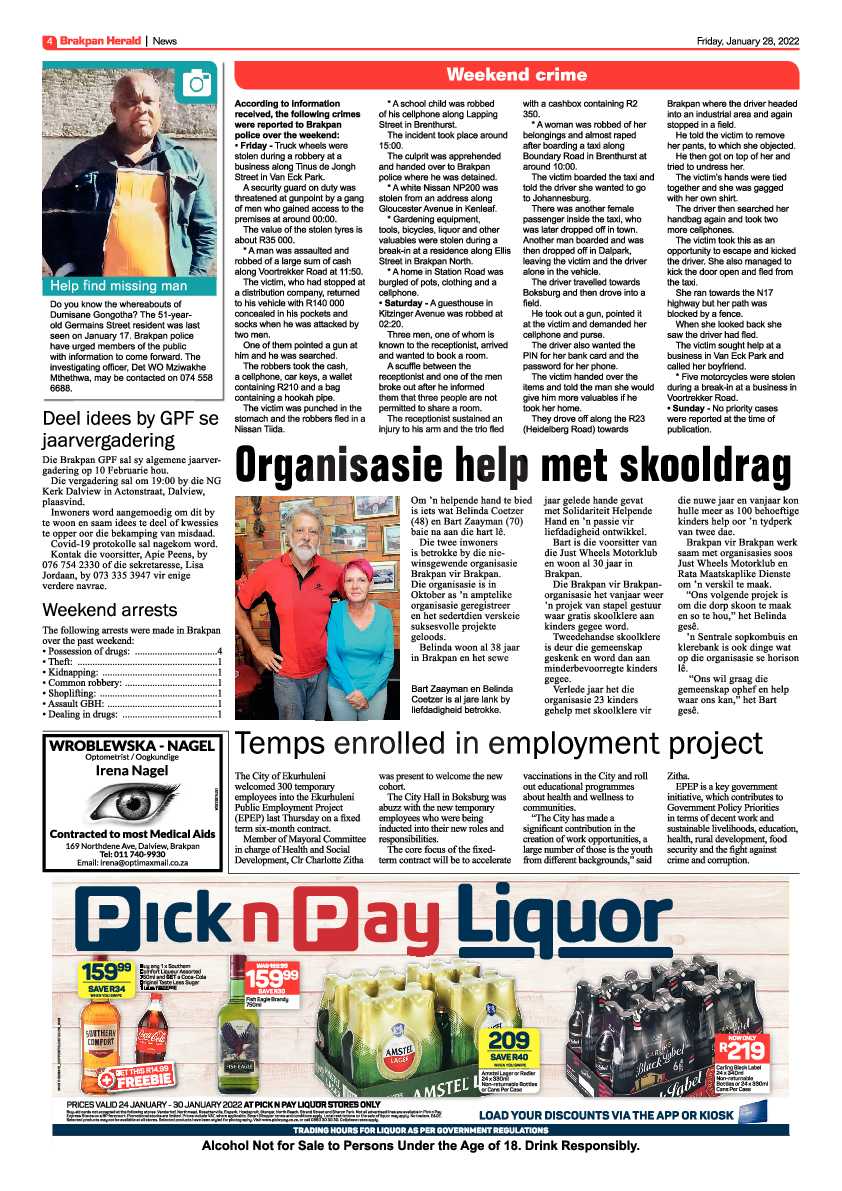 Brakpan Herald 28 January 2022 page 6