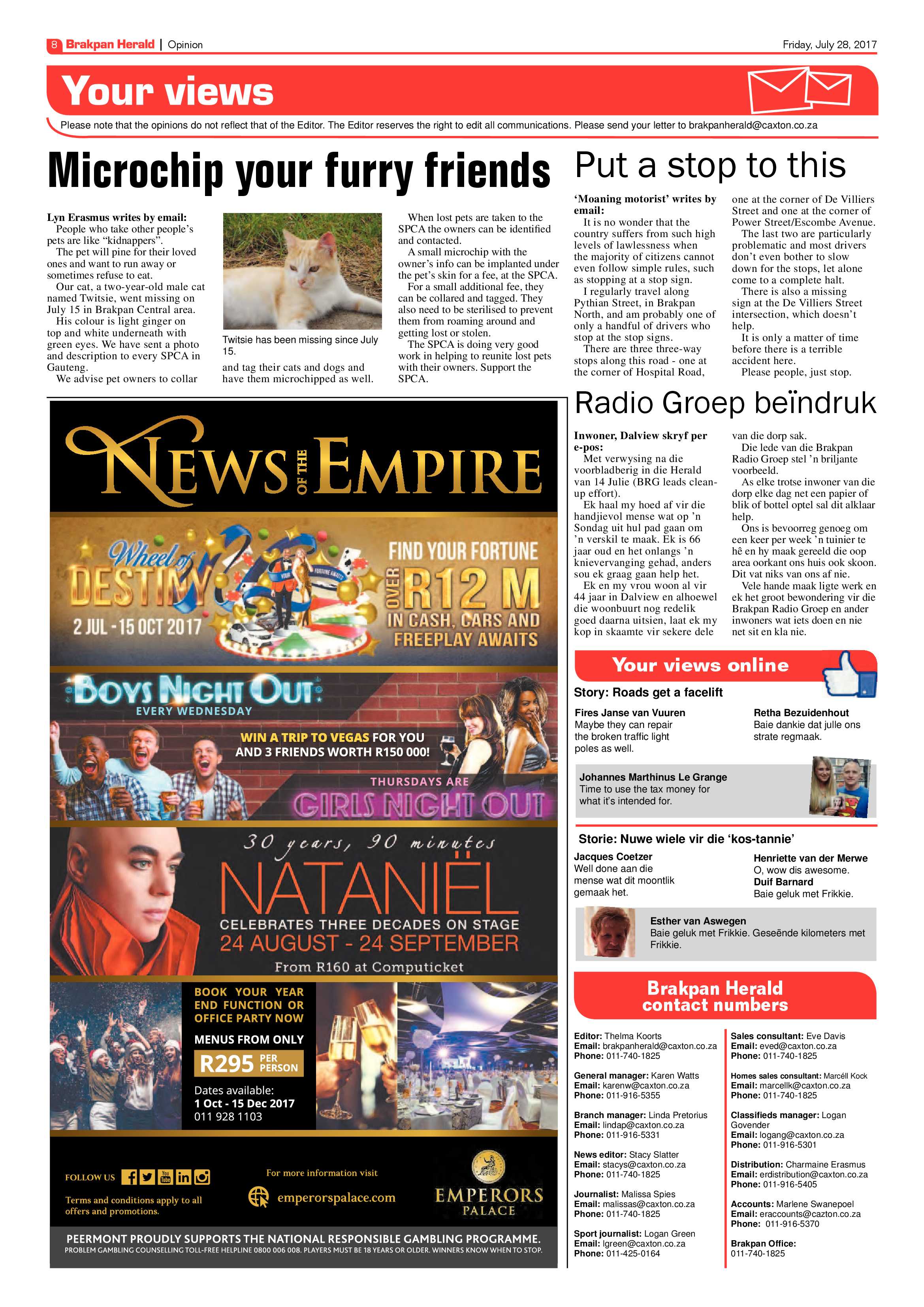 Brakpan Herald 28 July 2017 page 10