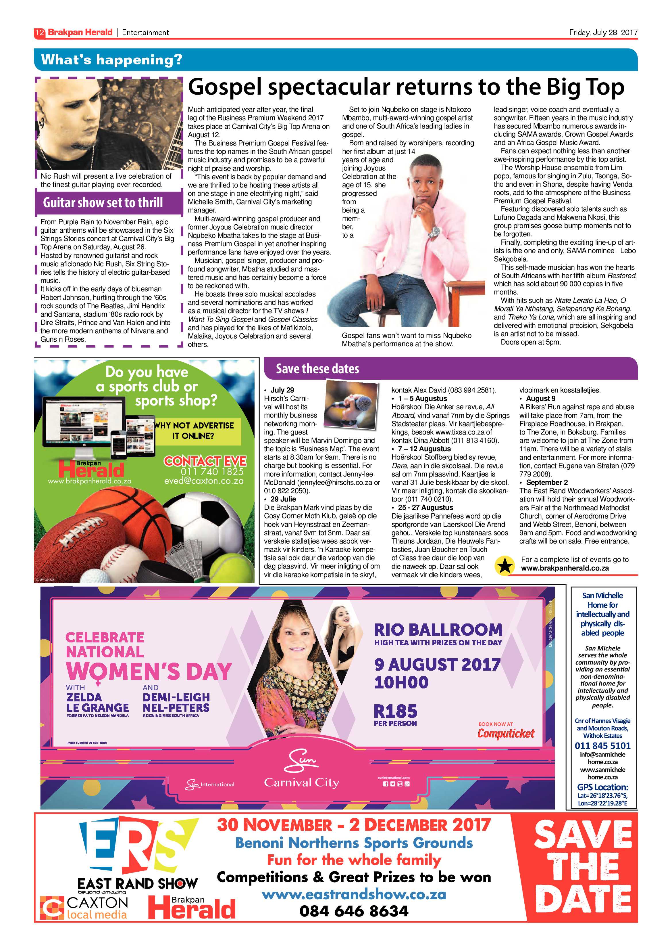 Brakpan Herald 28 July 2017 page 14