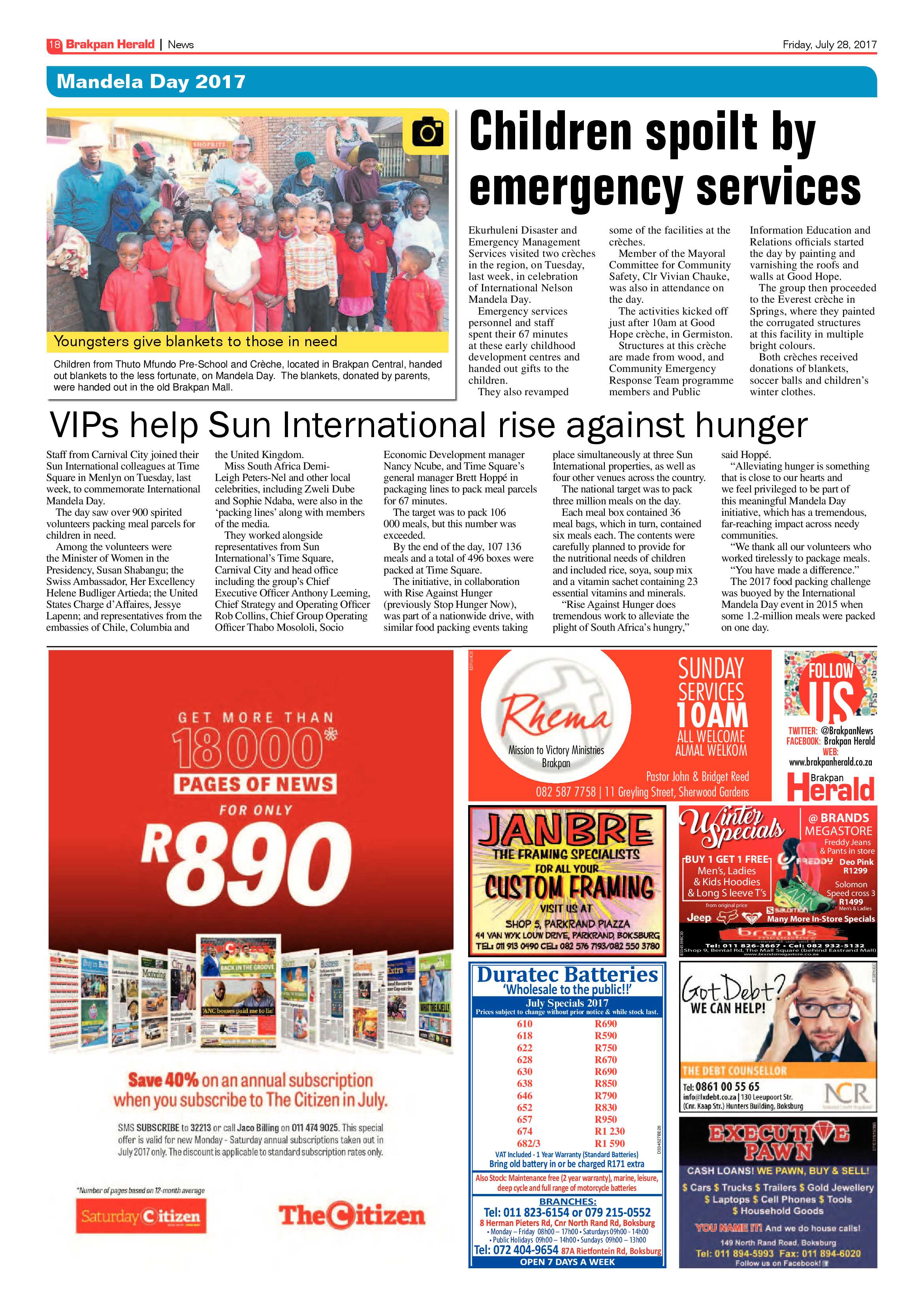 Brakpan Herald 28 July 2017 page 20