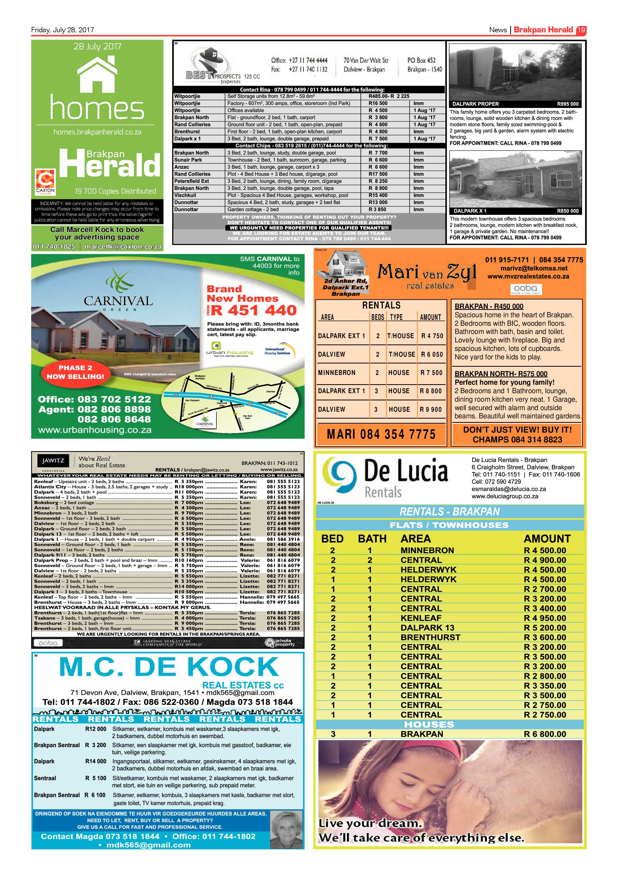 Brakpan Herald 28 July 2017 page 21