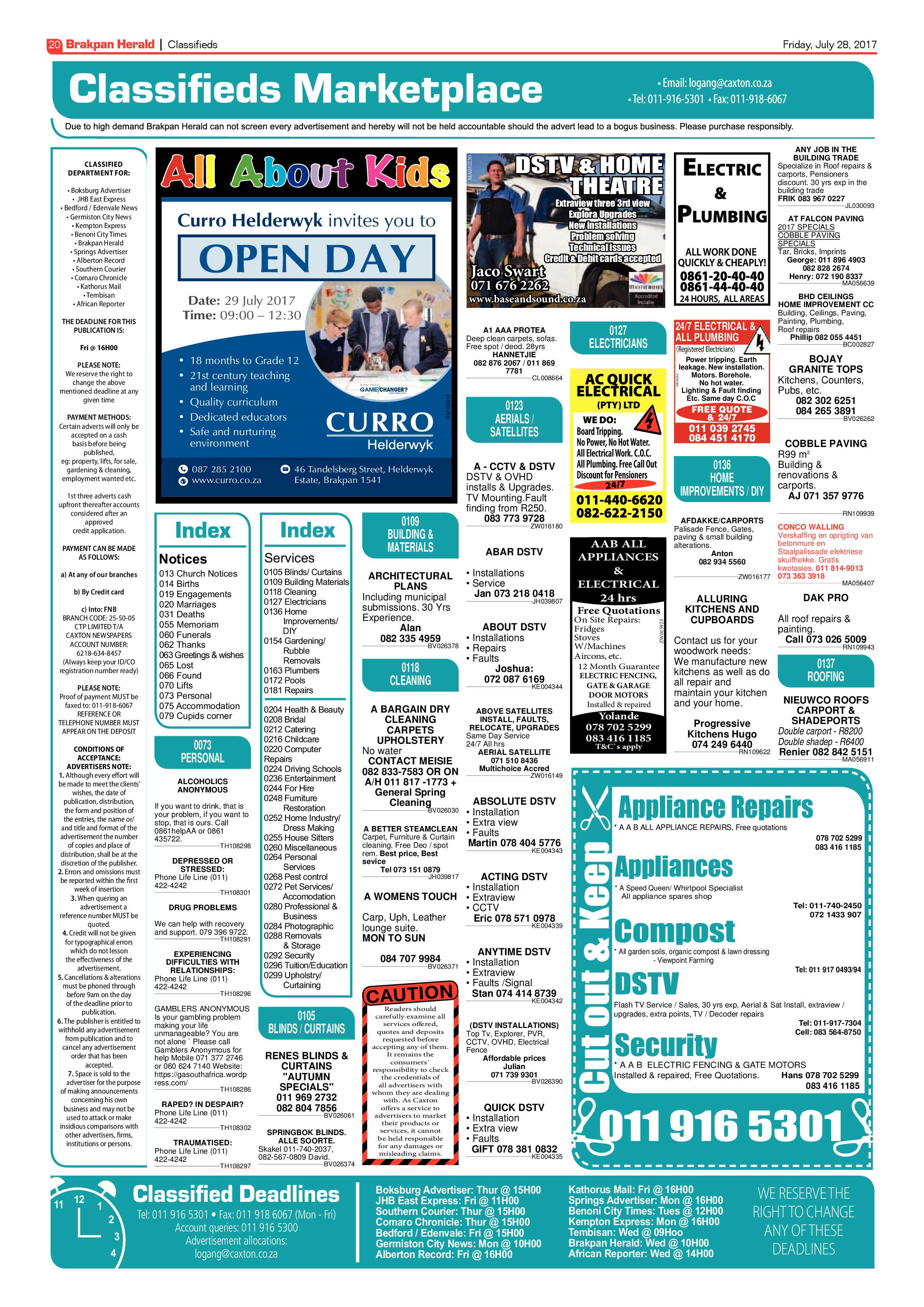 Brakpan Herald 28 July 2017 page 22