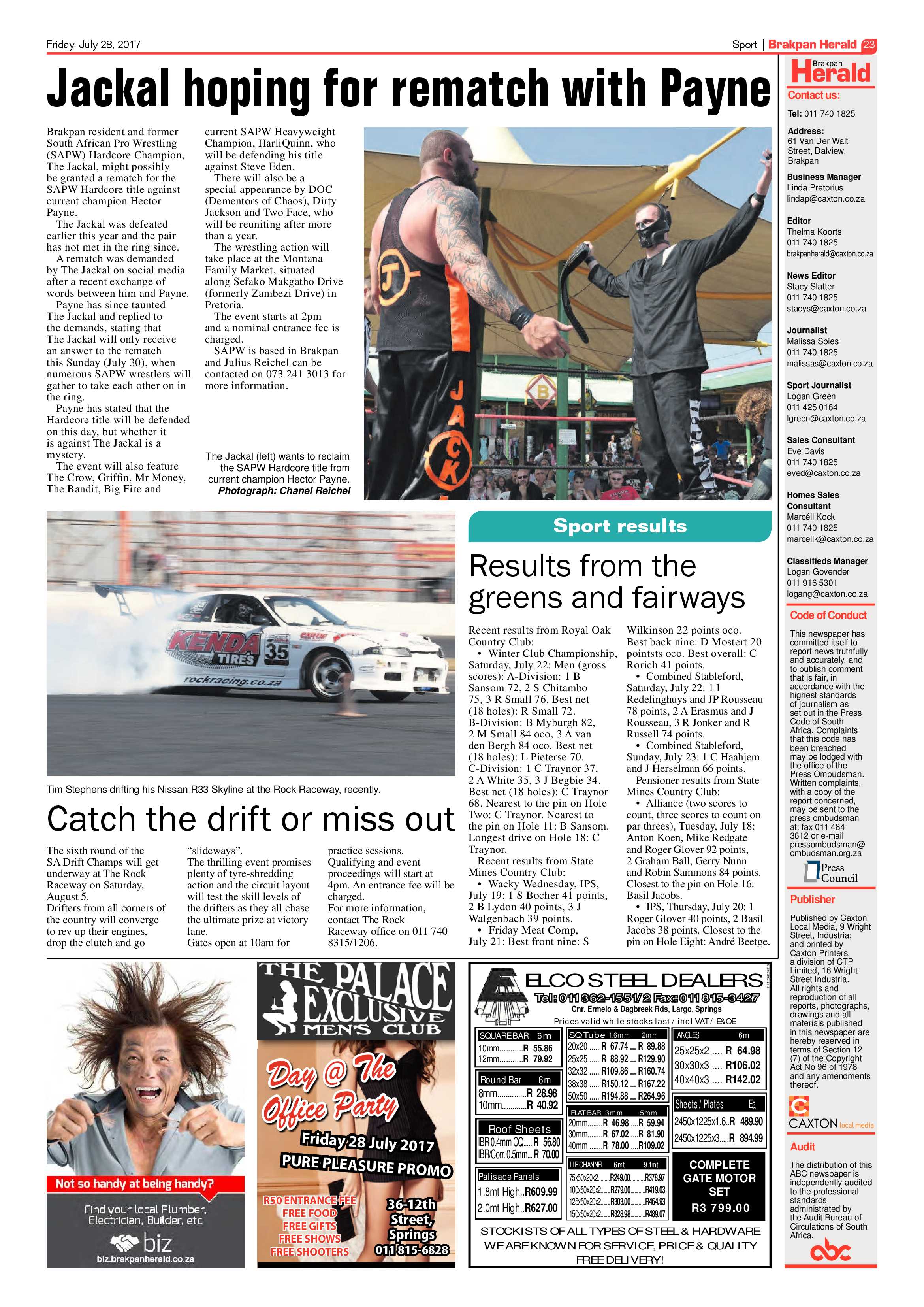 Brakpan Herald 28 July 2017 page 25