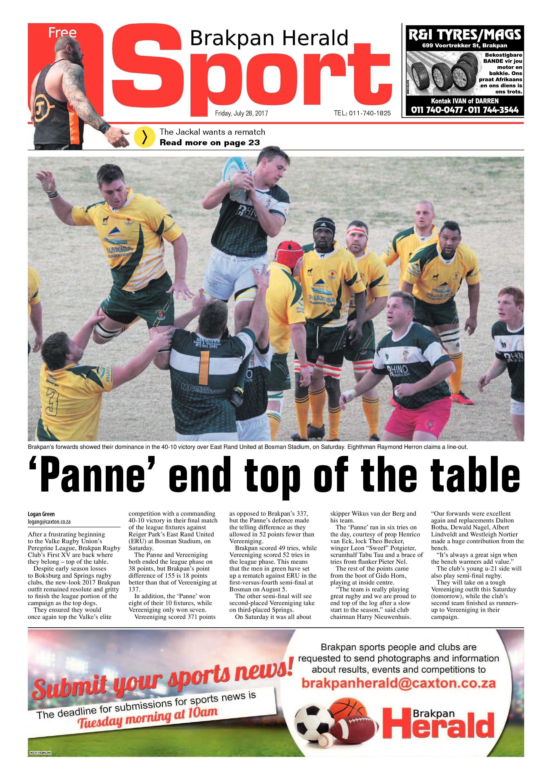 Brakpan Herald 28 July 2017 page 26