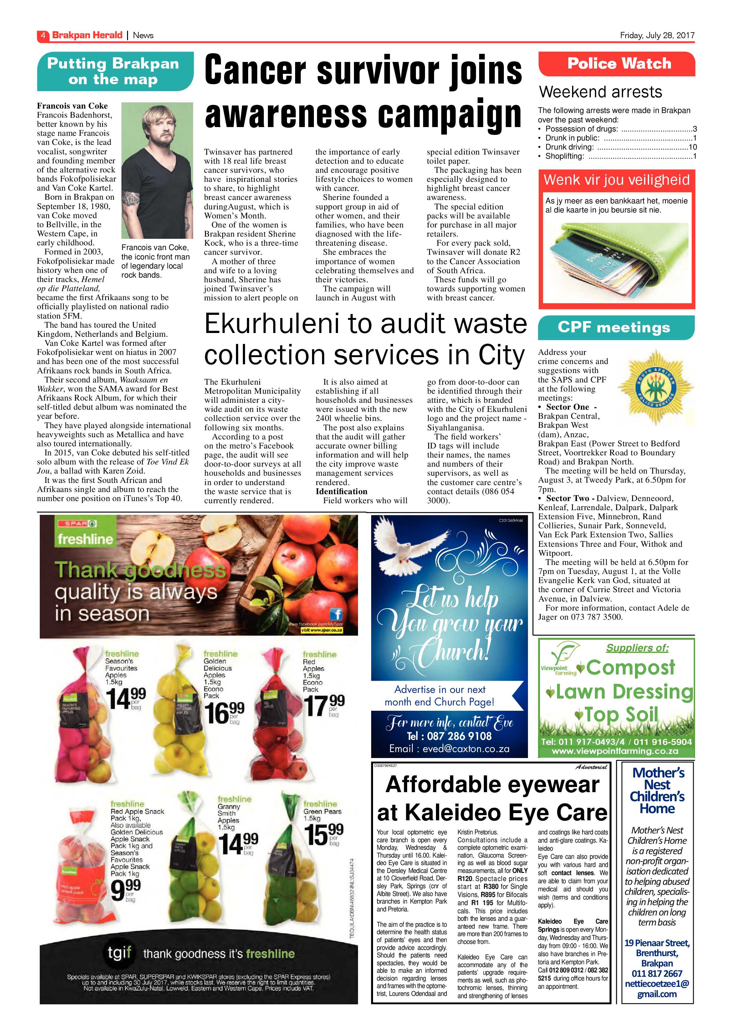 Brakpan Herald 28 July 2017 page 6