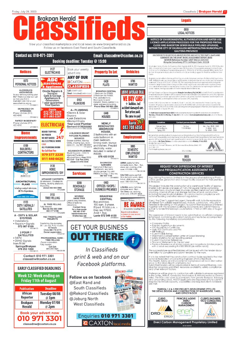 Brakpan Herald 28 July 2022 page 7