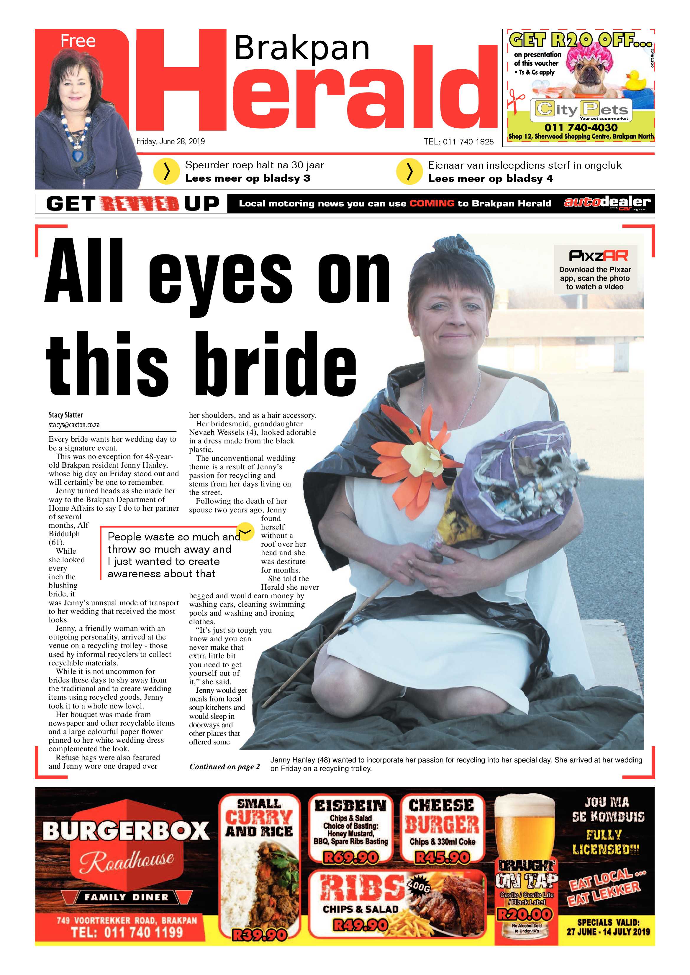 Brakpan Herald 28 June 2019 page 1