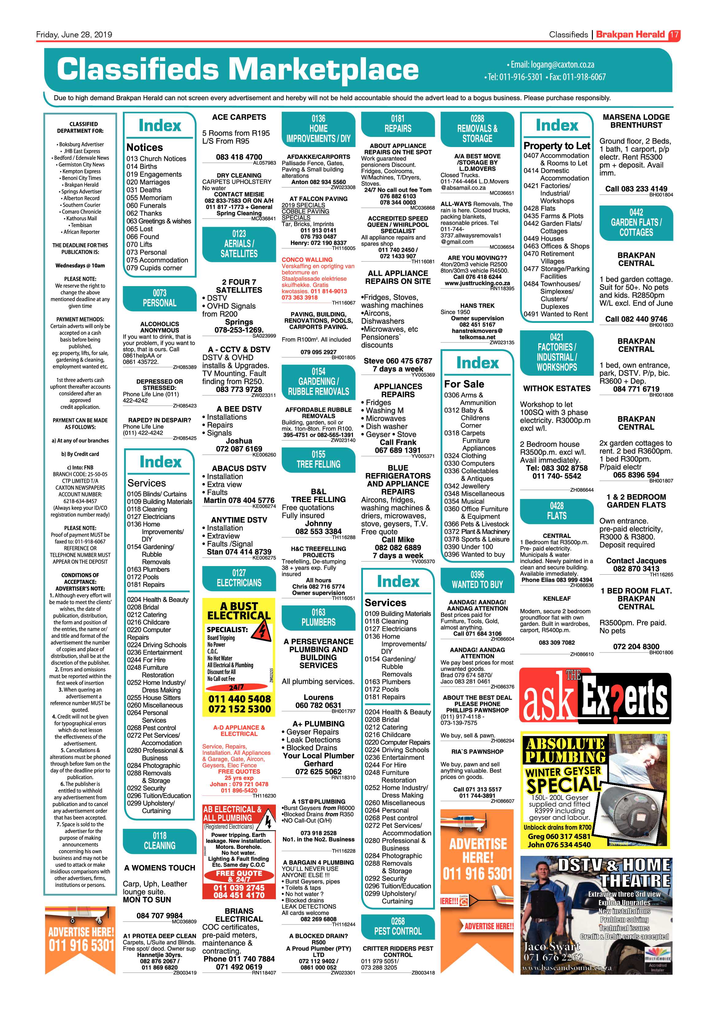 Brakpan Herald 28 June 2019 page 17