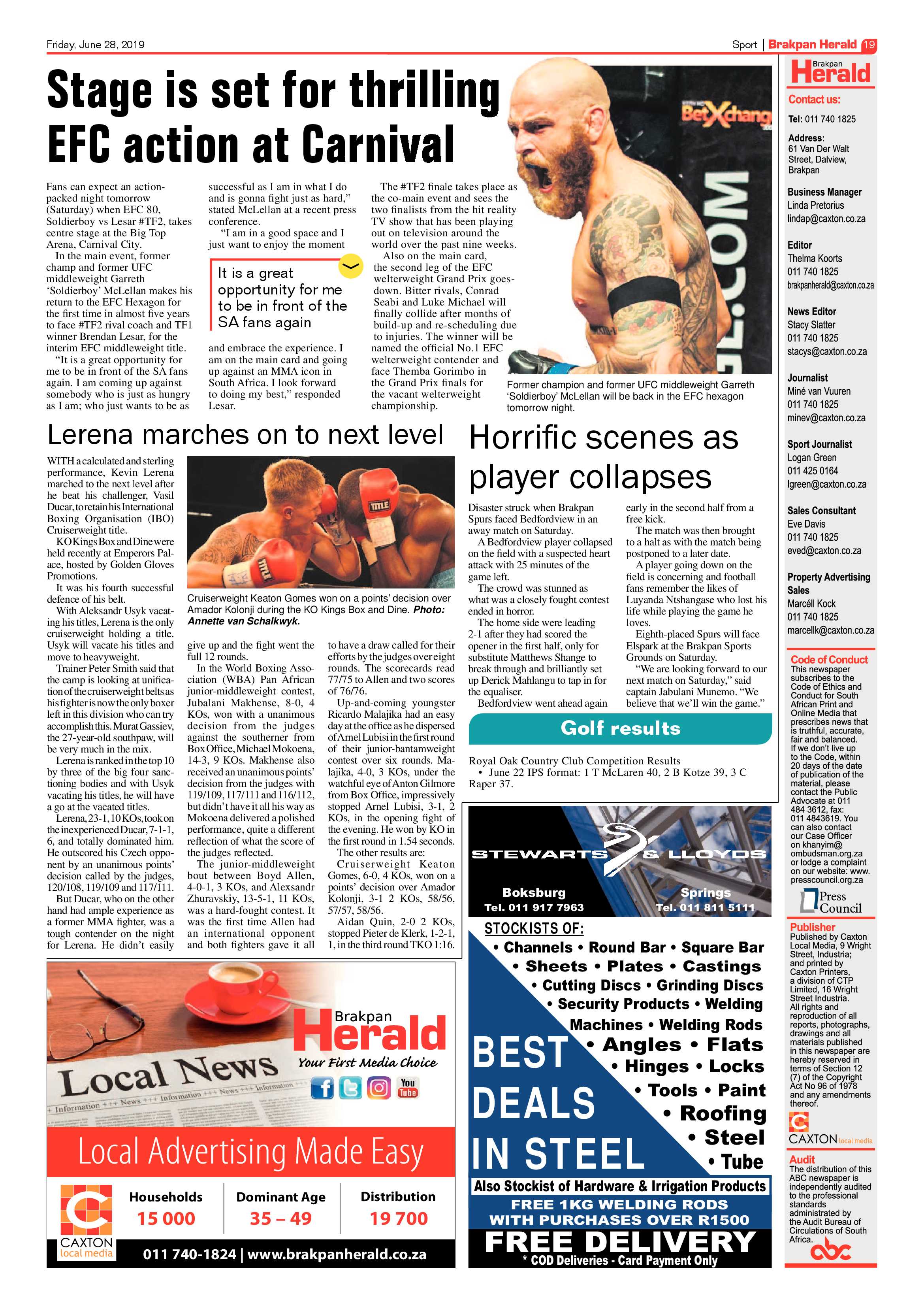 Brakpan Herald 28 June 2019 page 19