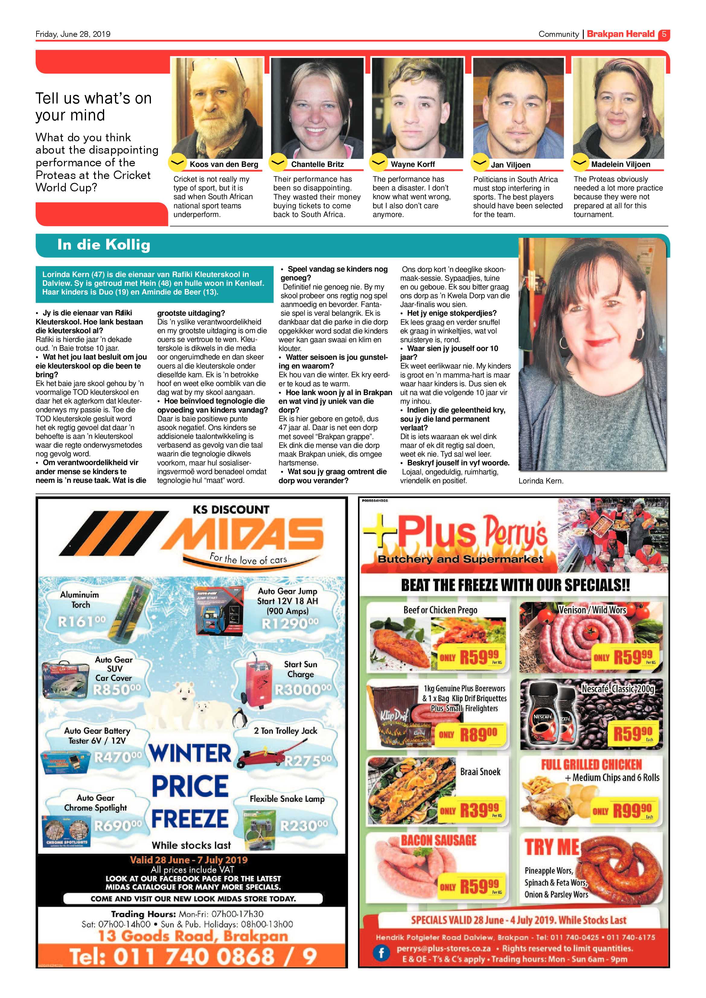 Brakpan Herald 28 June 2019 page 5