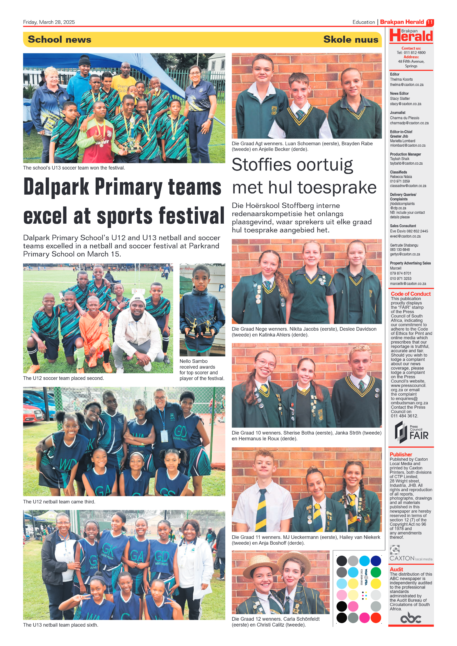 Brakpan Herald 28 March 2025 page 11