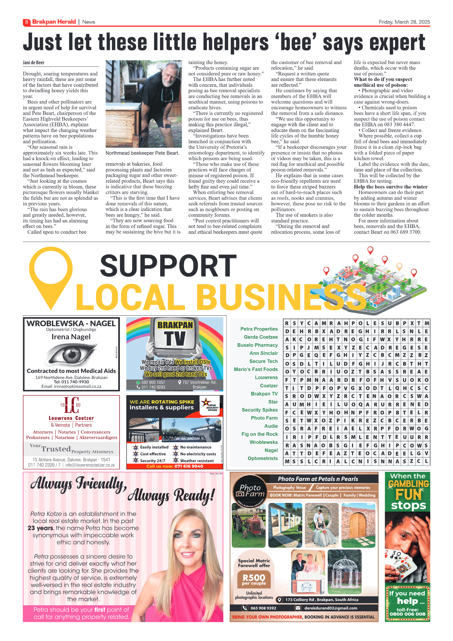 Brakpan Herald 28 March 2025 page 8