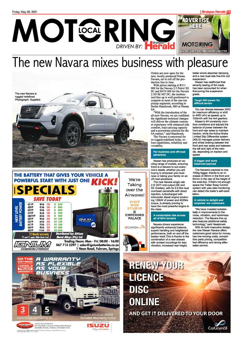 Brakpan Herald 28 May 2021 page 12