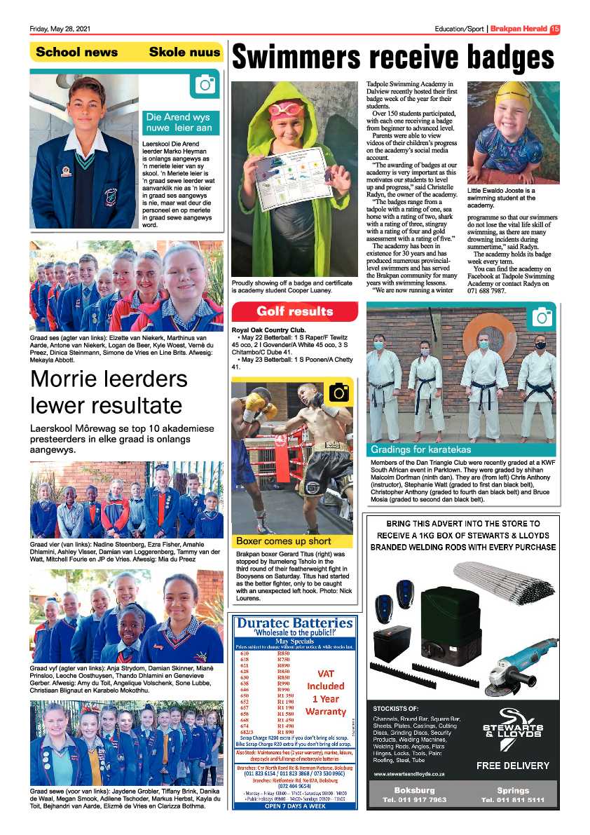Brakpan Herald 28 May 2021 page 15
