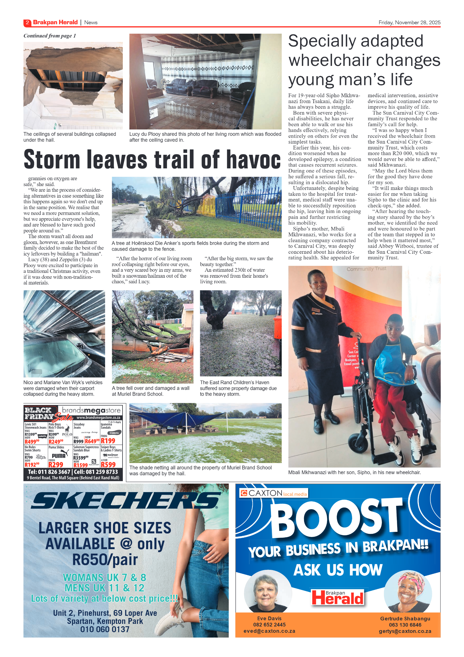 Brakpan Herald 28 November 2025 page 2