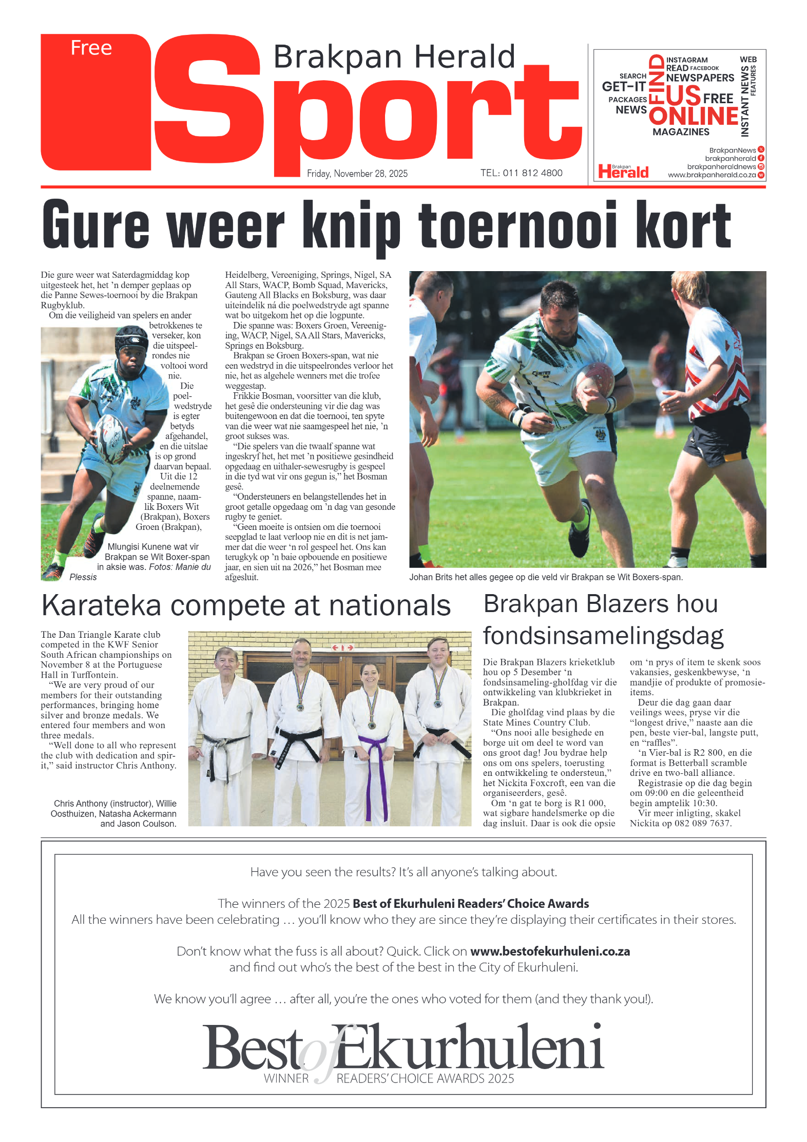 Brakpan Herald 28 November 2025 page 8