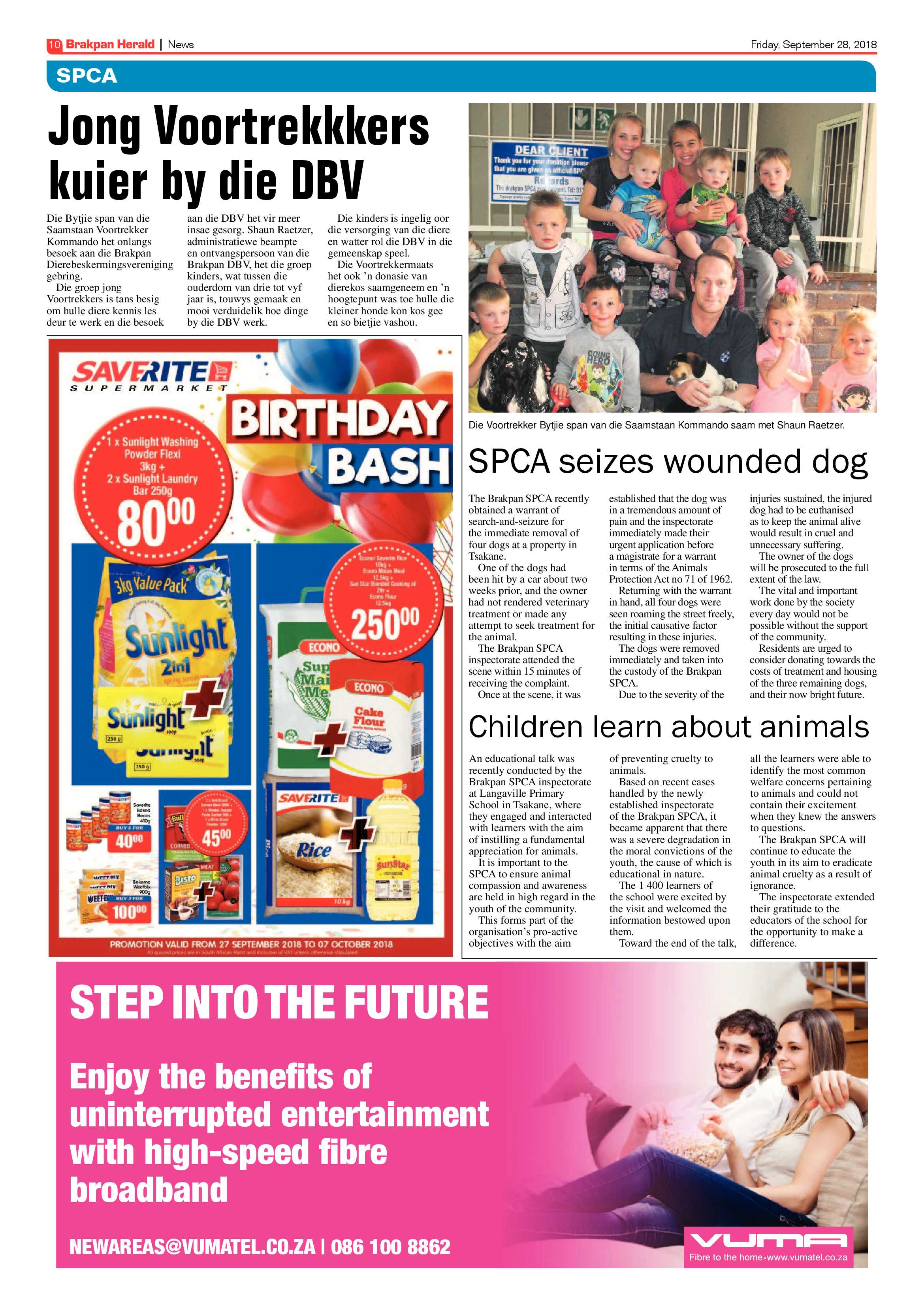 Brakpan Herald 28 September 2018 page 10