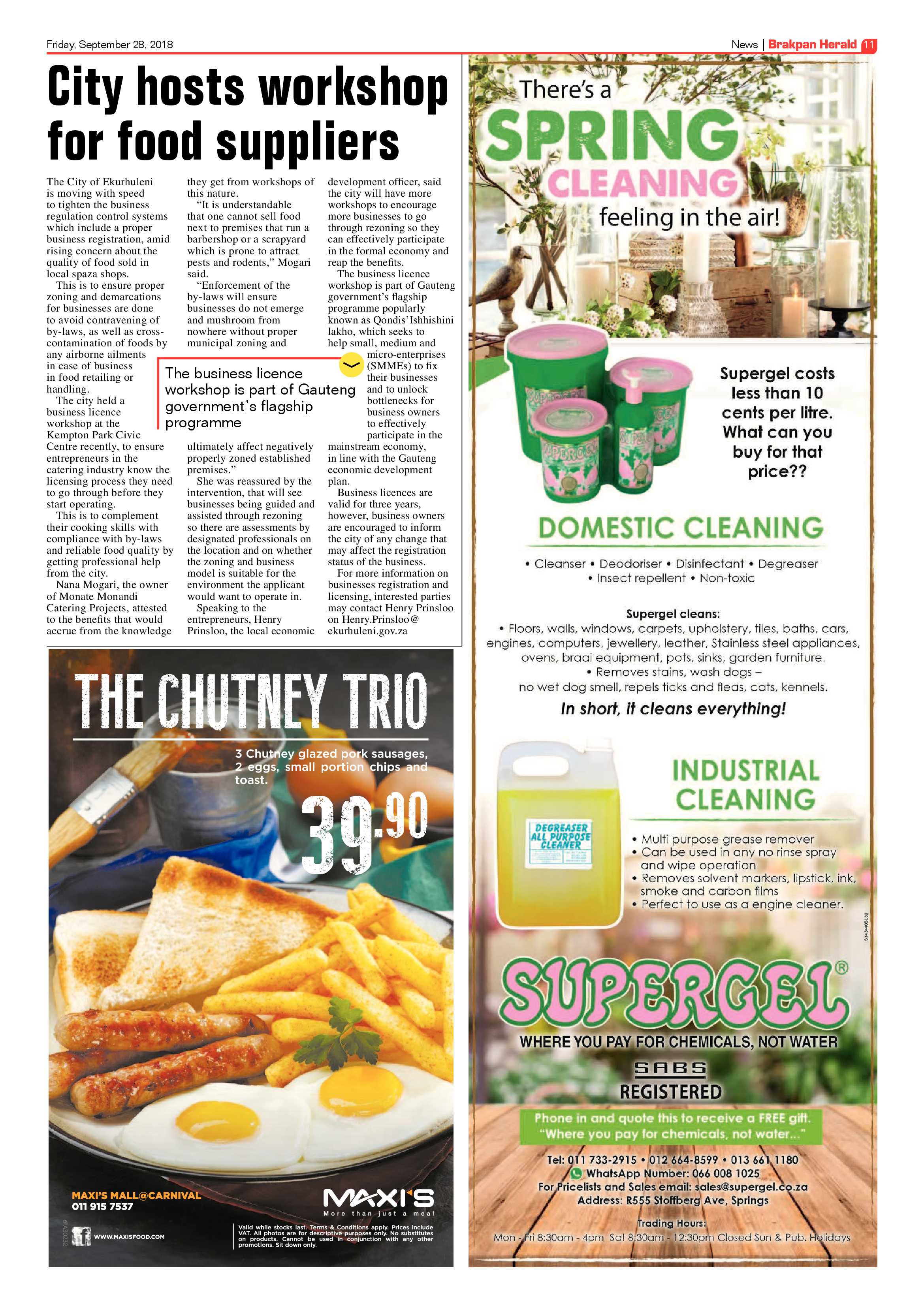 Brakpan Herald 28 September 2018 page 11