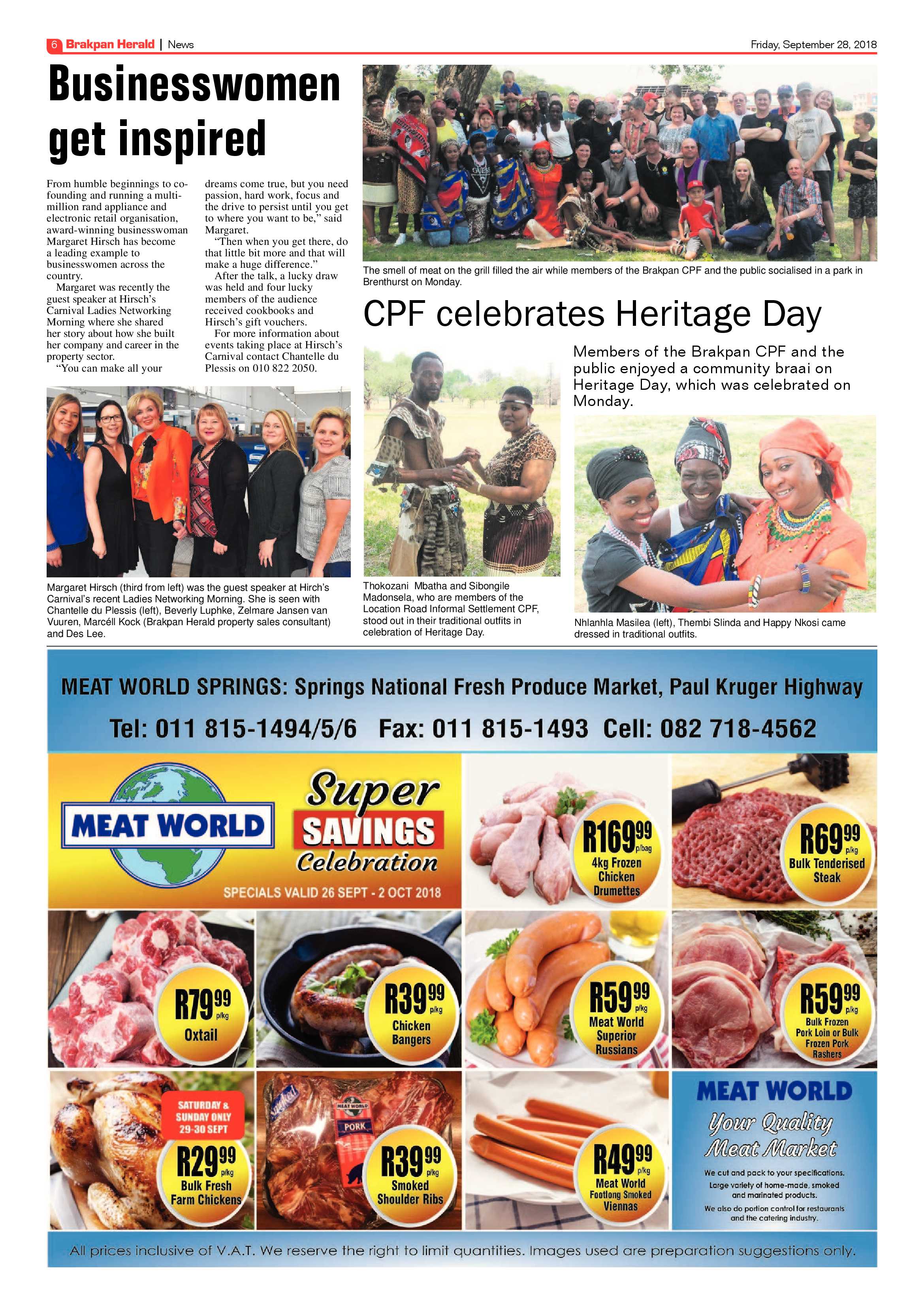 Brakpan Herald 28 September 2018 page 6