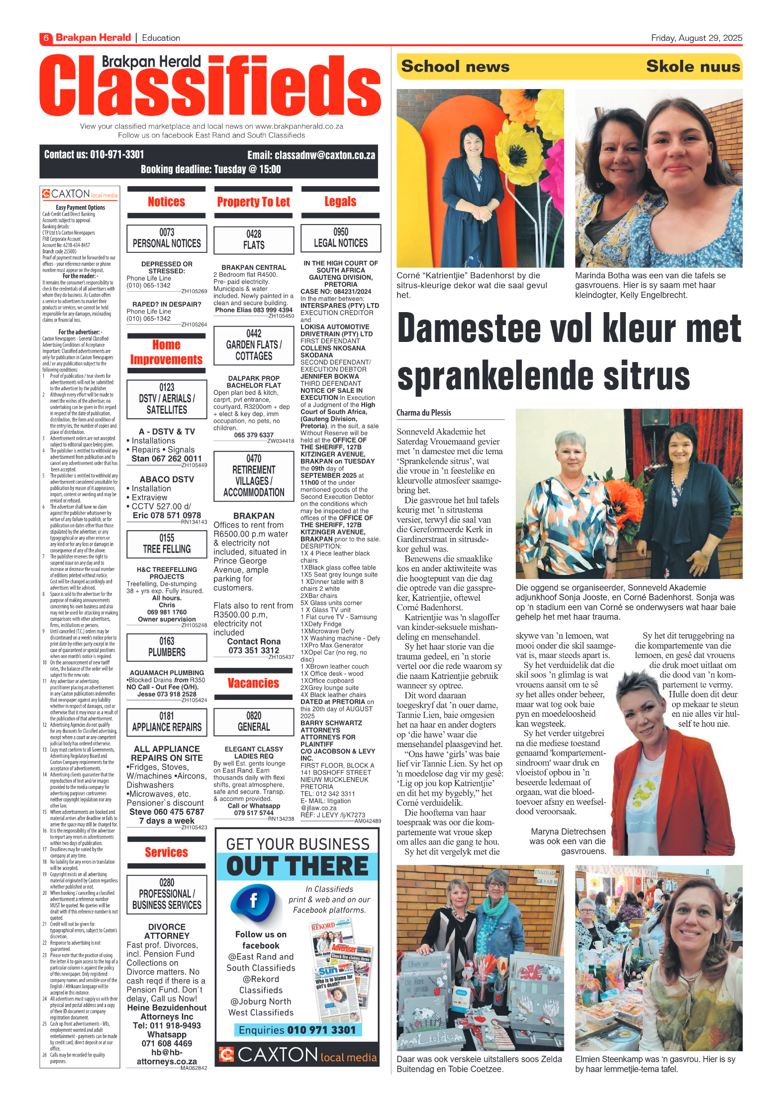 Brakpan Herald 29 August 2025 page 6