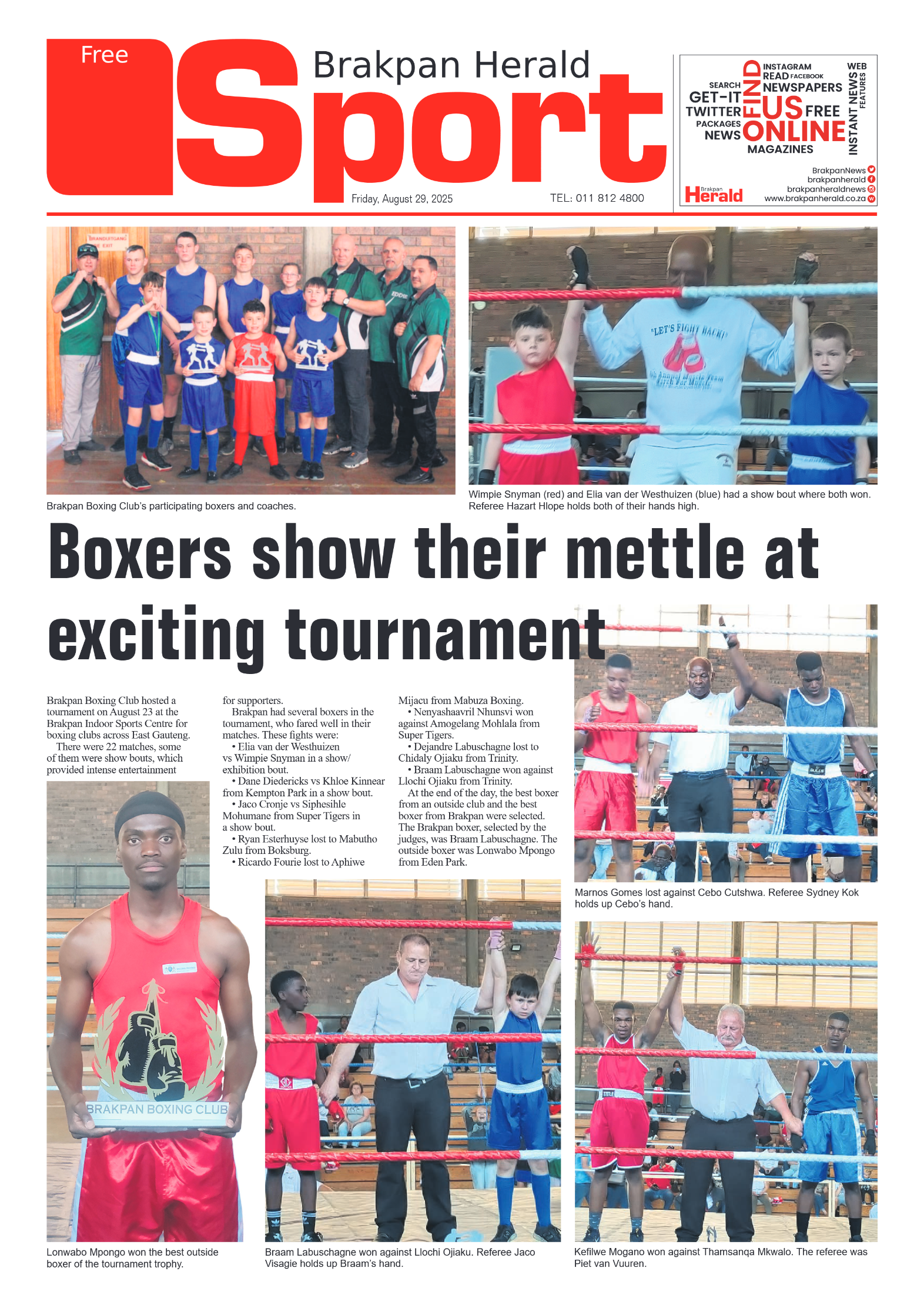 Brakpan Herald 29 August 2025 page 8
