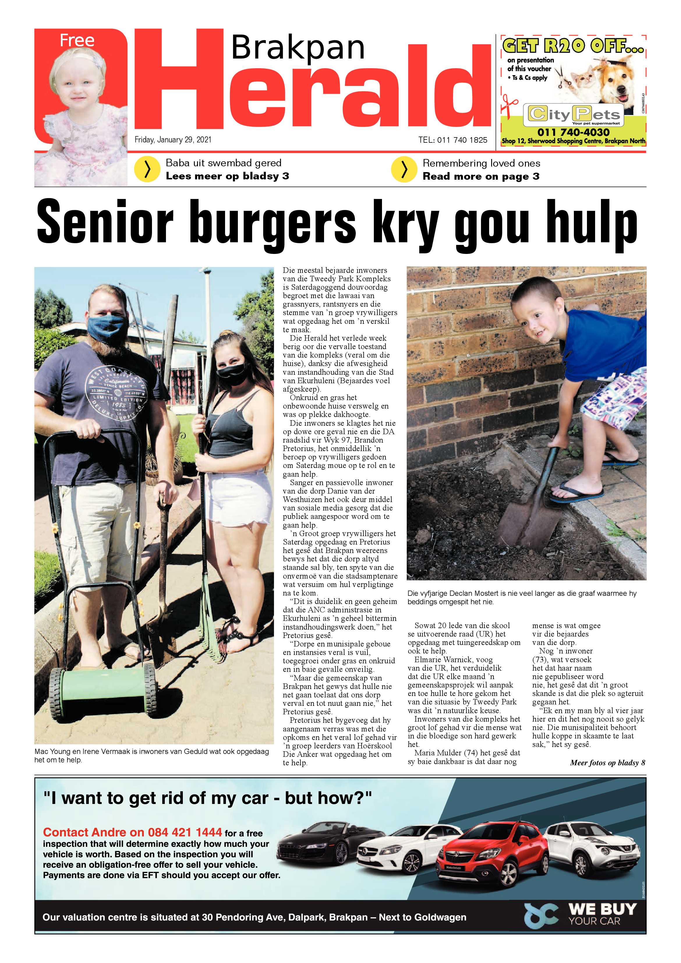 Brakpan Herald 29 January 2021 page 1