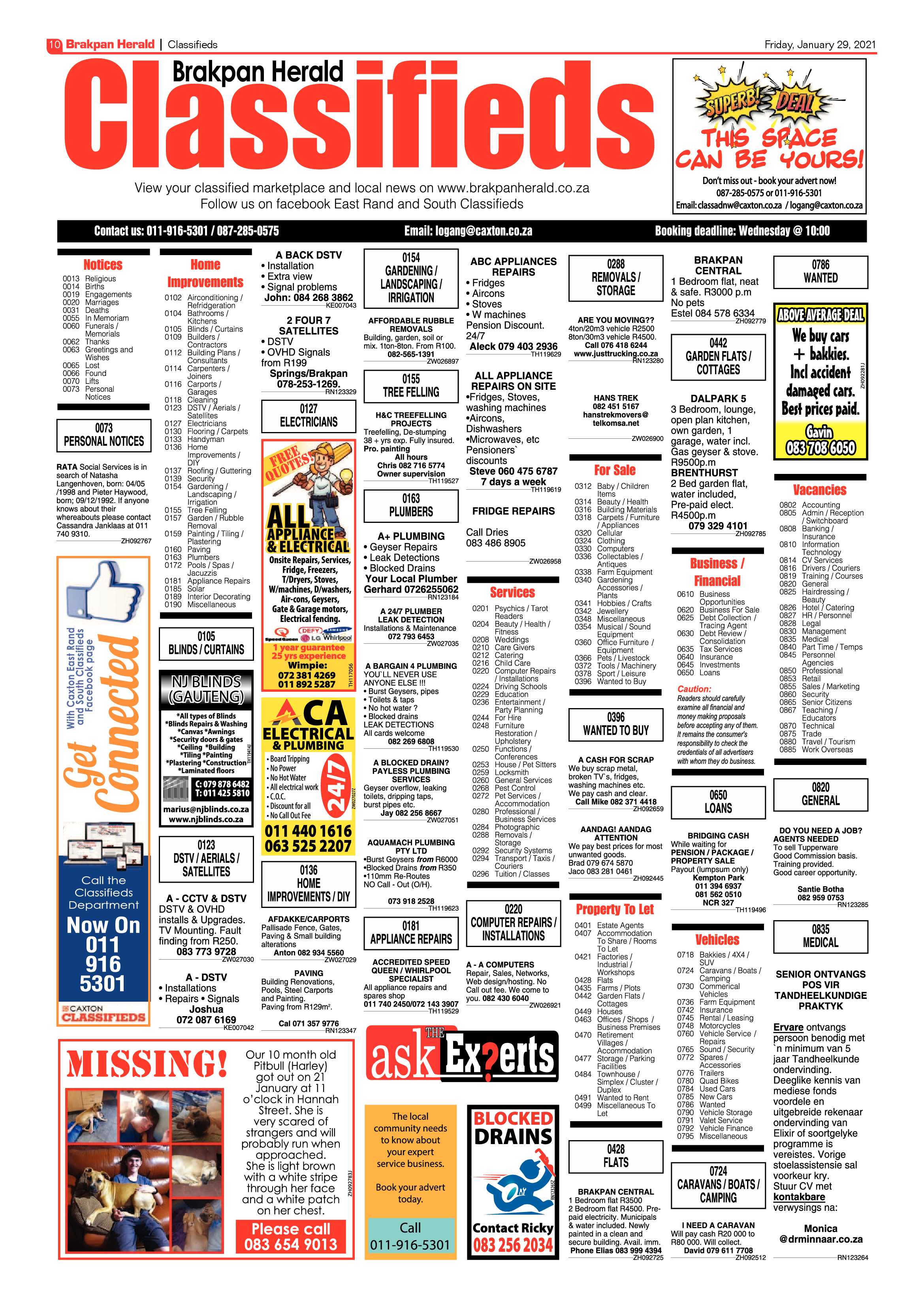Brakpan Herald 29 January 2021 page 10